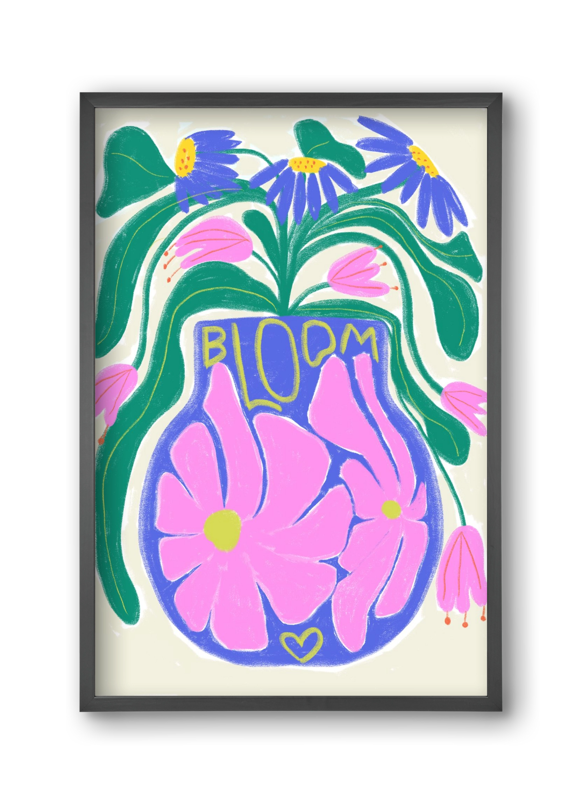 Bloom, 30x45 cm (30x45 cm), Fekete keret