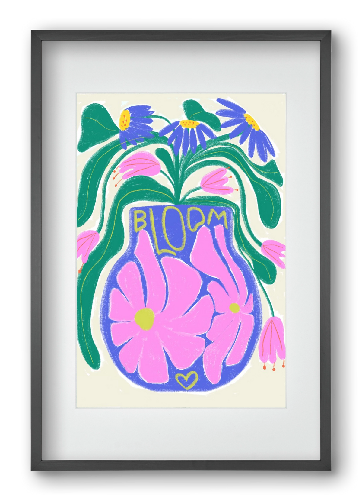 Bloom, 40x60 cm (30x45 cm), Fekete keret, paszpartuval