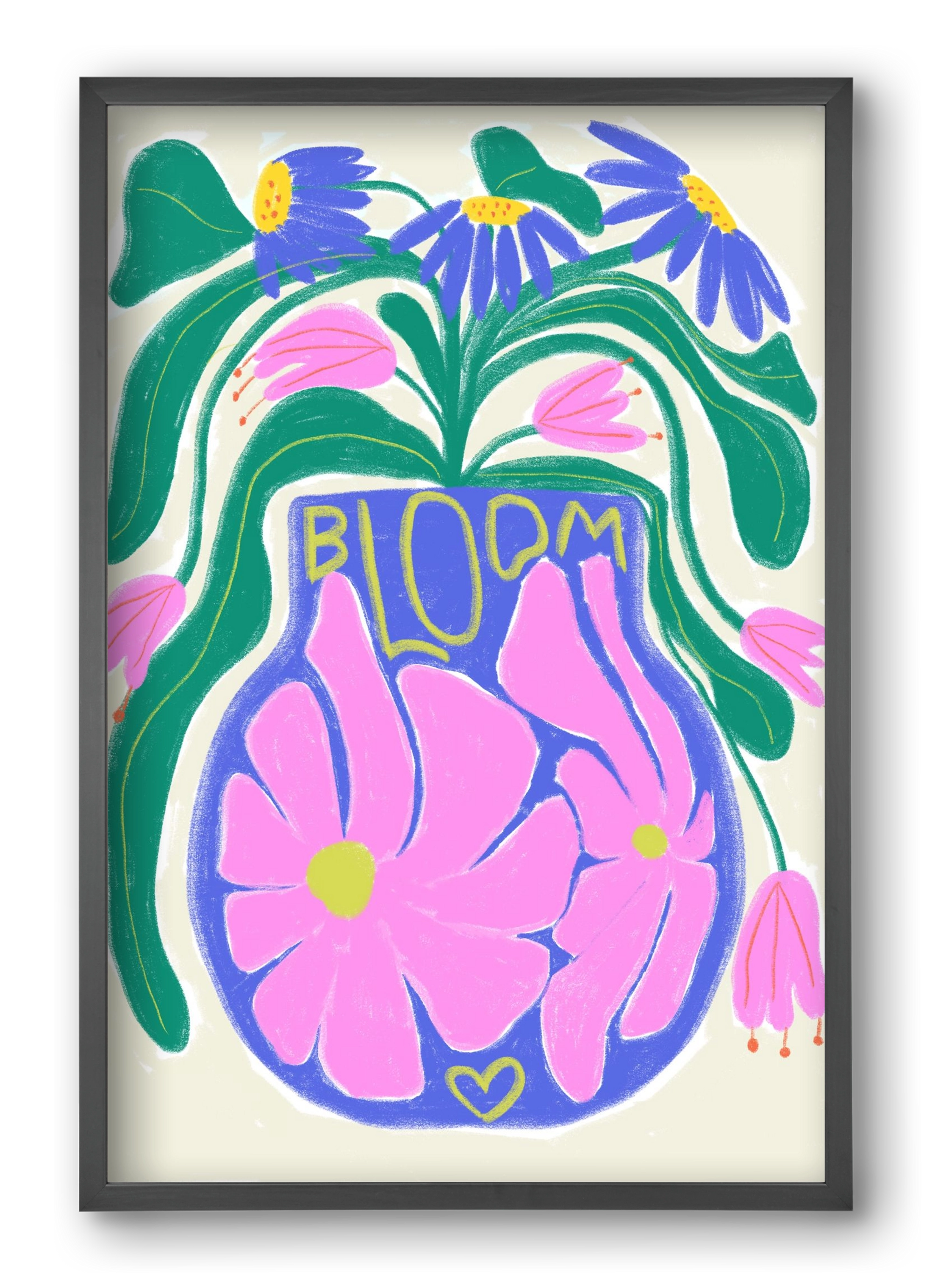 Bloom, 40x60 cm (40x60 cm), Fekete keret