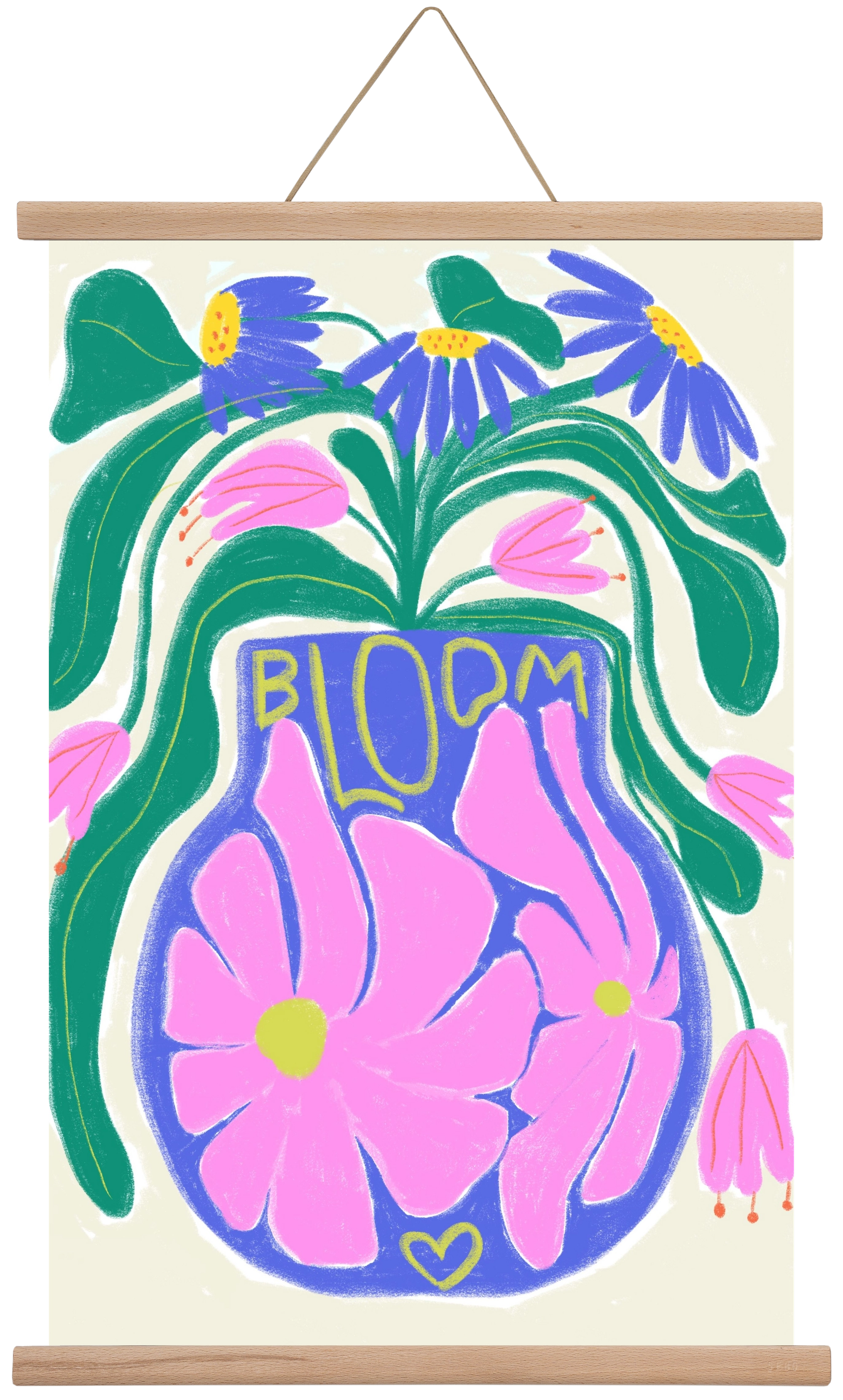 Bloom, 40x60 cm (40x60 cm), Tölgy akasztó