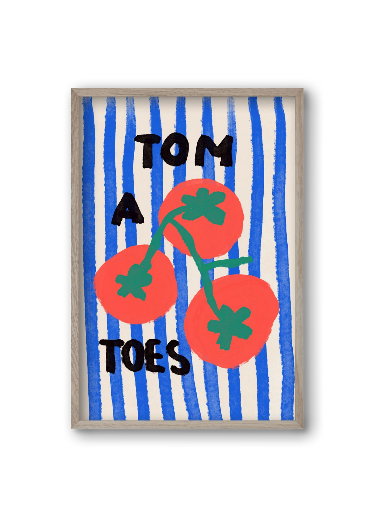 Tomatoes , 20x30 cm (20x30 cm), Tölgy keret