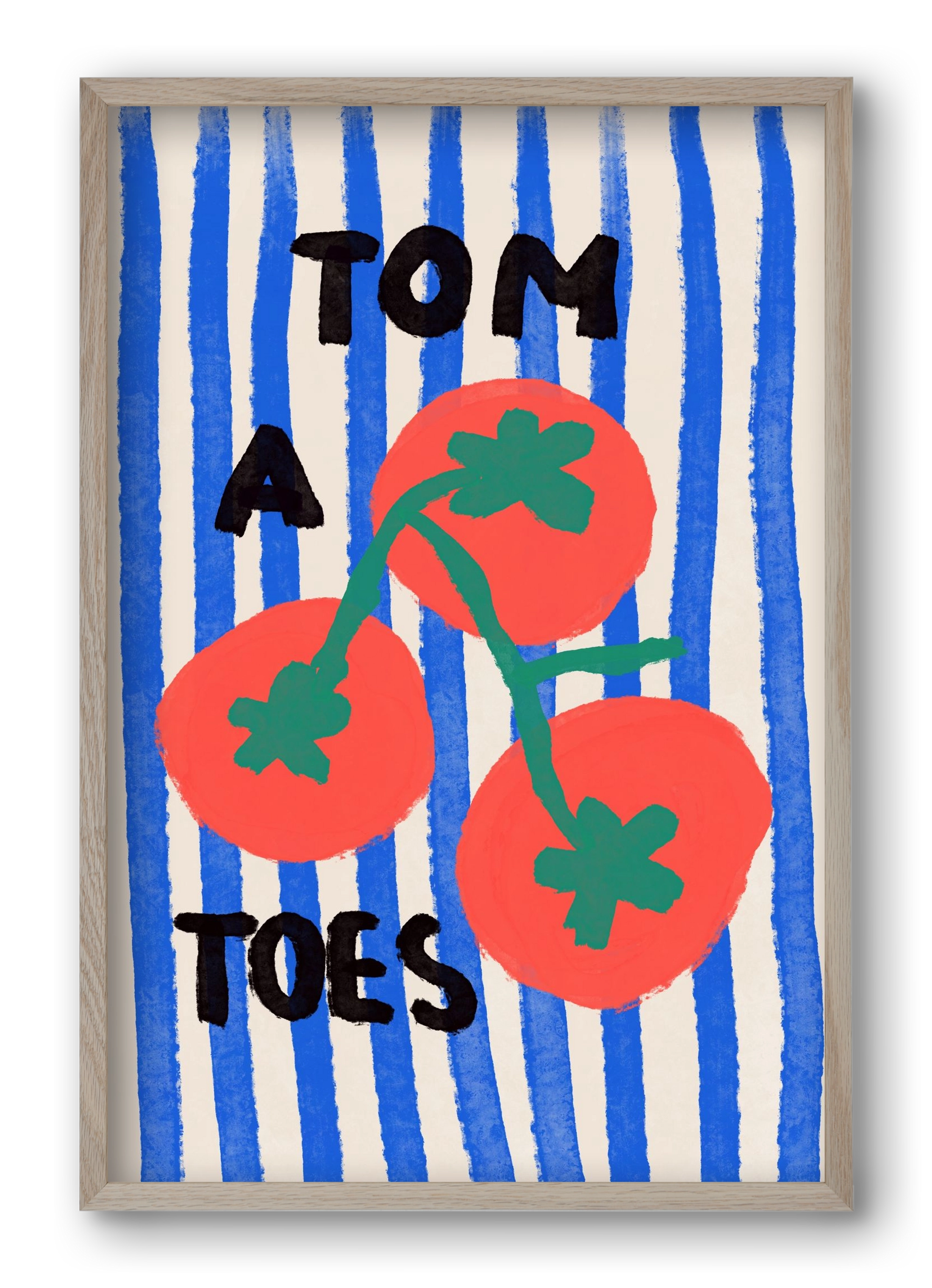 Tomatoes , 40x60 cm (40x60 cm), Tölgy keret