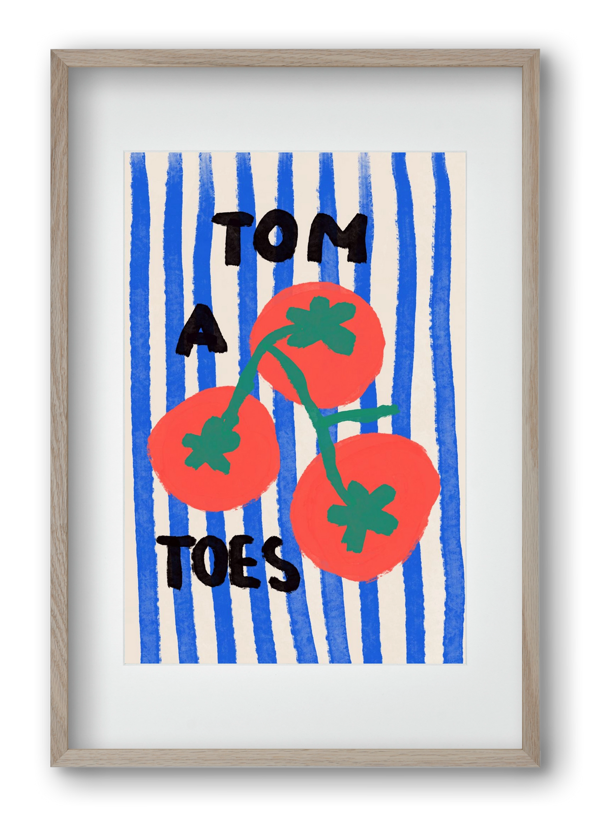 Tomatoes , 40x60 cm (30x45 cm), Tölgy keret, paszpartuval