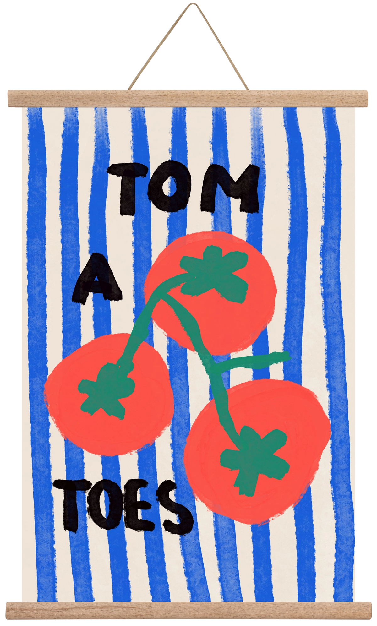 Tomatoes , 40x60 cm (40x60 cm), Tölgy akasztó