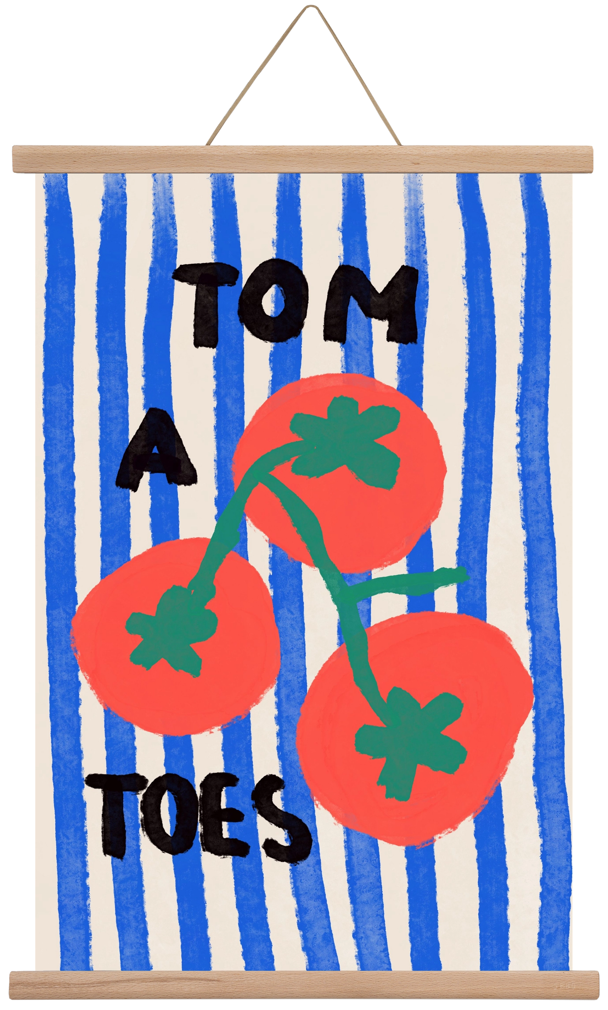 Tomatoes , 40x60 cm (40x60 cm), Tölgy akasztó