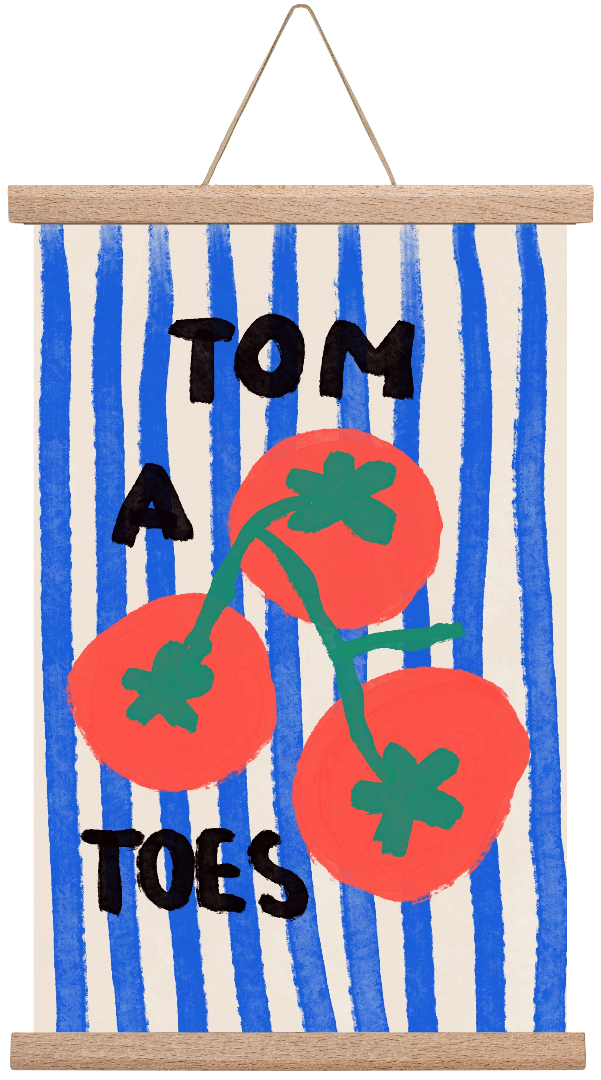 Tomatoes , 30x45 cm (30x45 cm), Tölgy akasztó