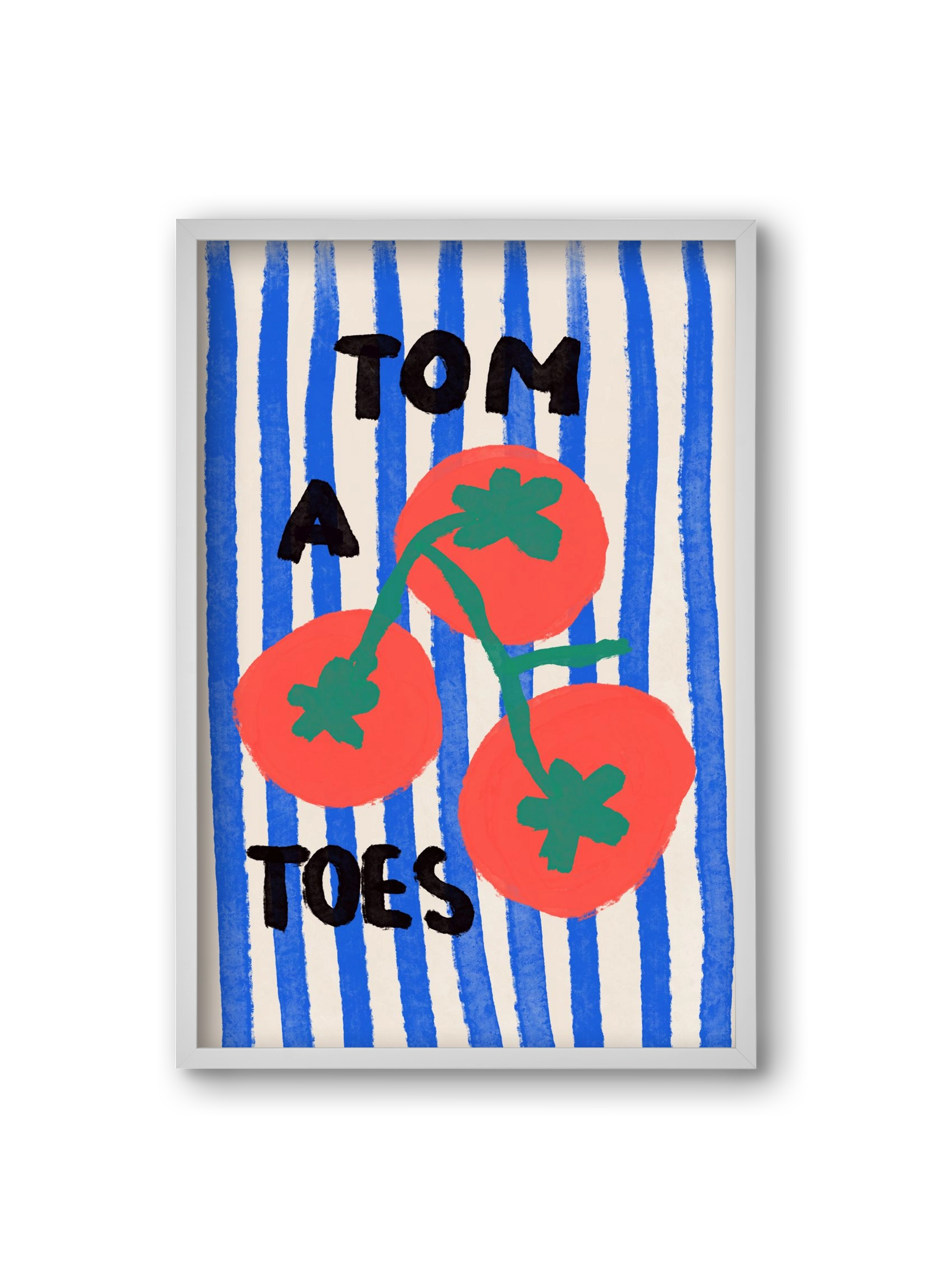 Tomatoes , 20x30 cm (20x30 cm), Fehér keret