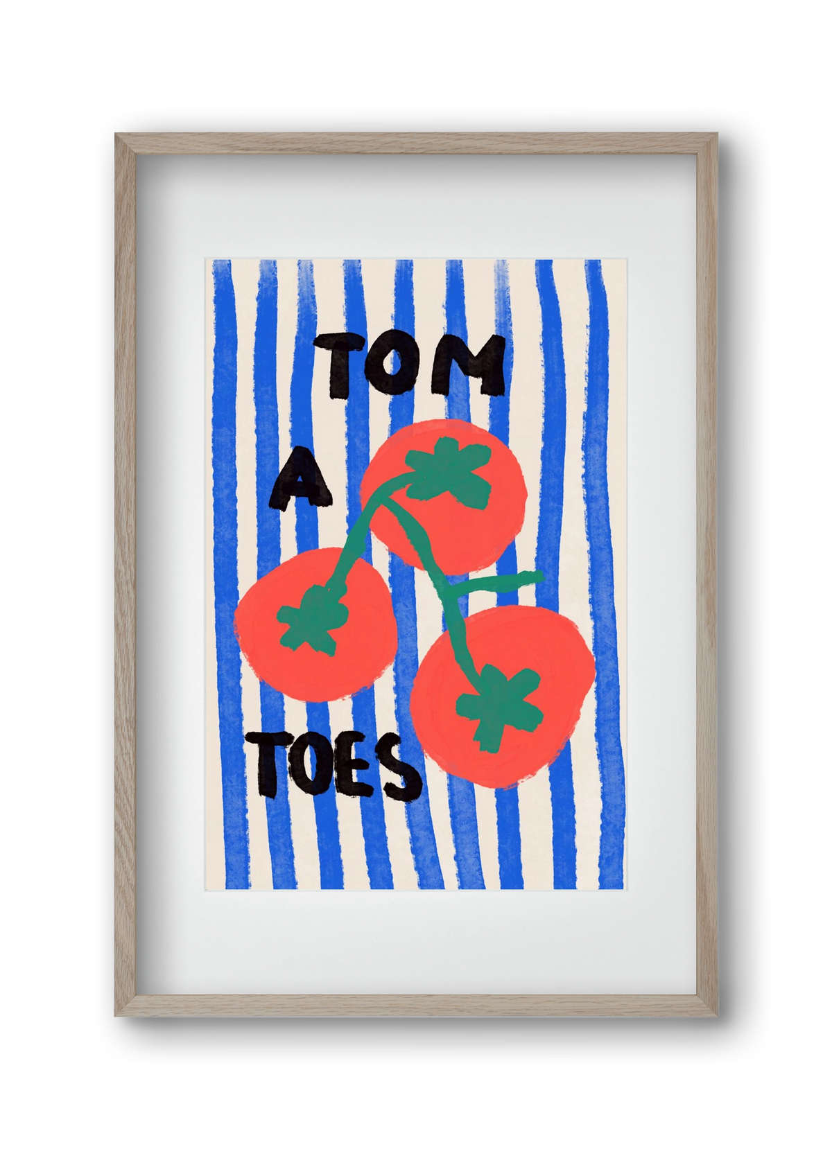 Tomatoes , 30x45 cm (20x30 cm), Tölgy keret, paszpartuval
