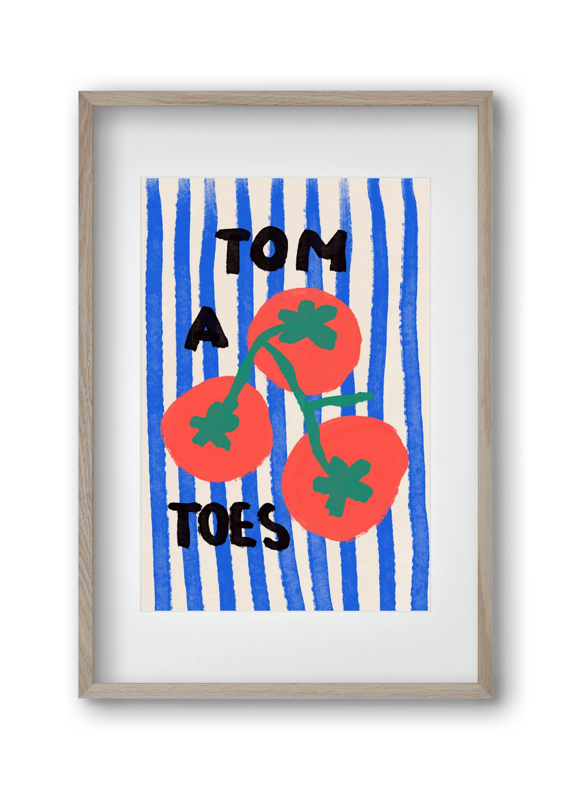 Tomatoes , 30x45 cm (20x30 cm), Tölgy keret, paszpartuval