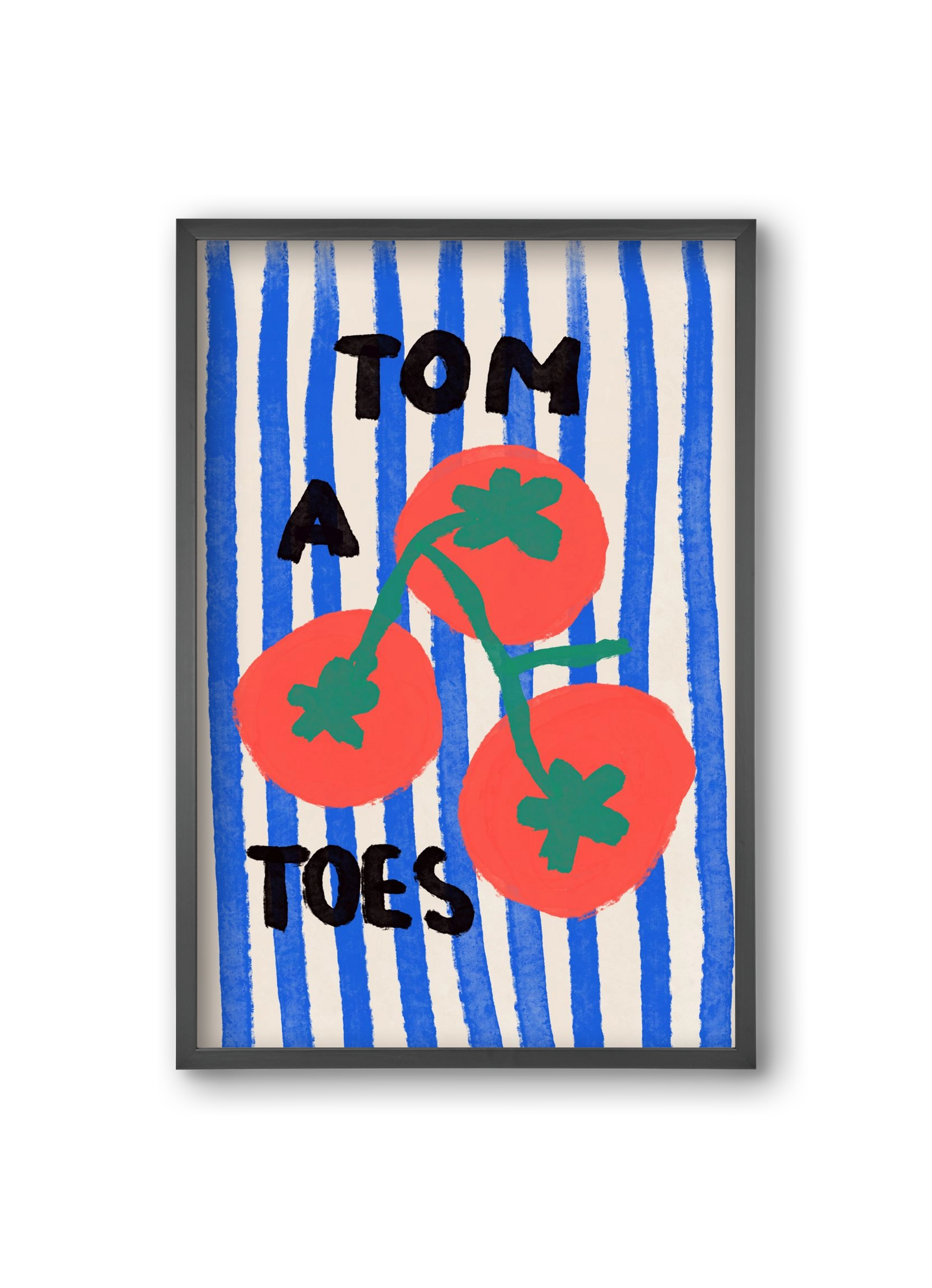Tomatoes , 20x30 cm (20x30 cm), Fekete keret