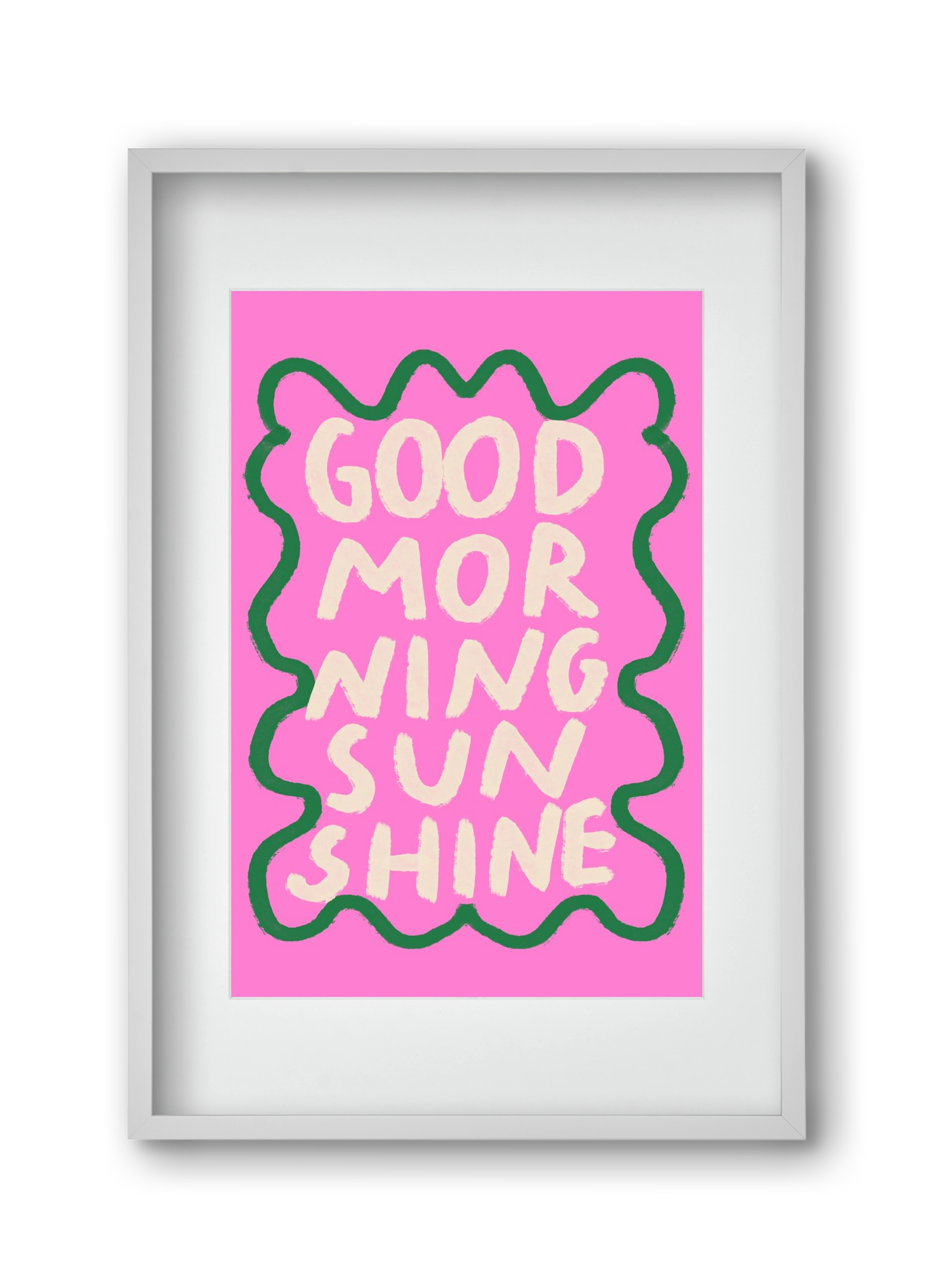 Good Morning Sunshine , 30x45 cm (20x30 cm), Fehér keret, paszpartuval