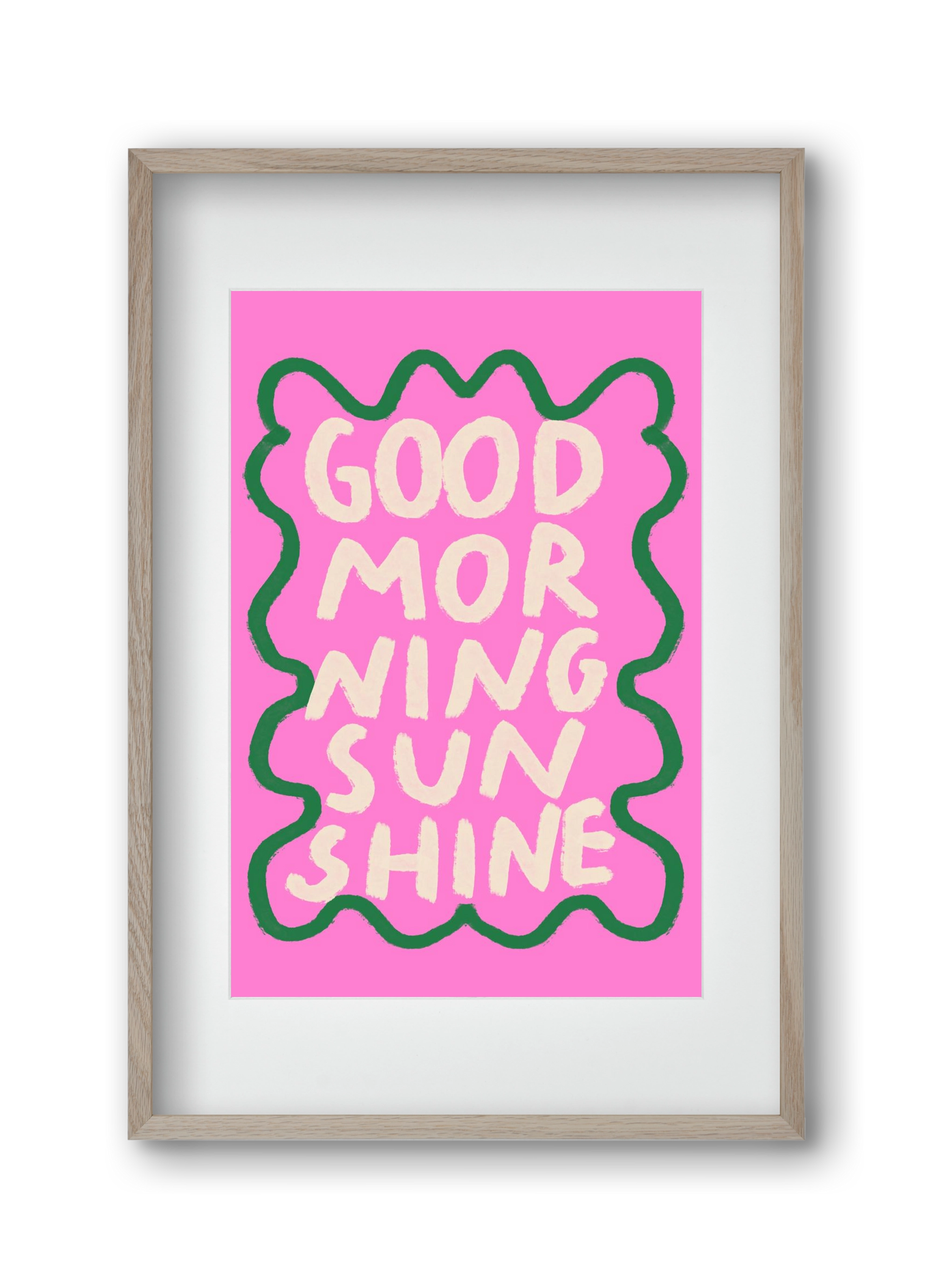 Good Morning Sunshine , 30x45 cm (20x30 cm), Tölgy keret, paszpartuval