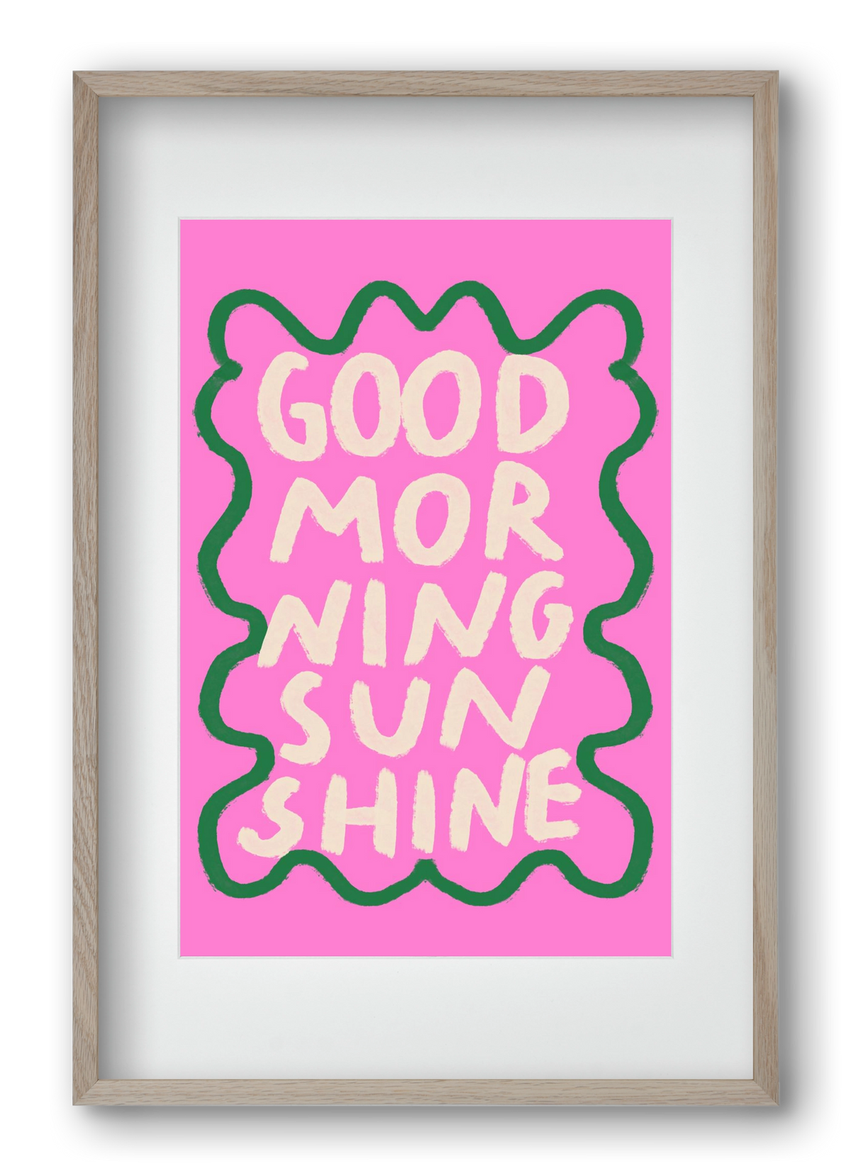 Good Morning Sunshine , 40x60 cm (30x45 cm), Tölgy keret, paszpartuval
