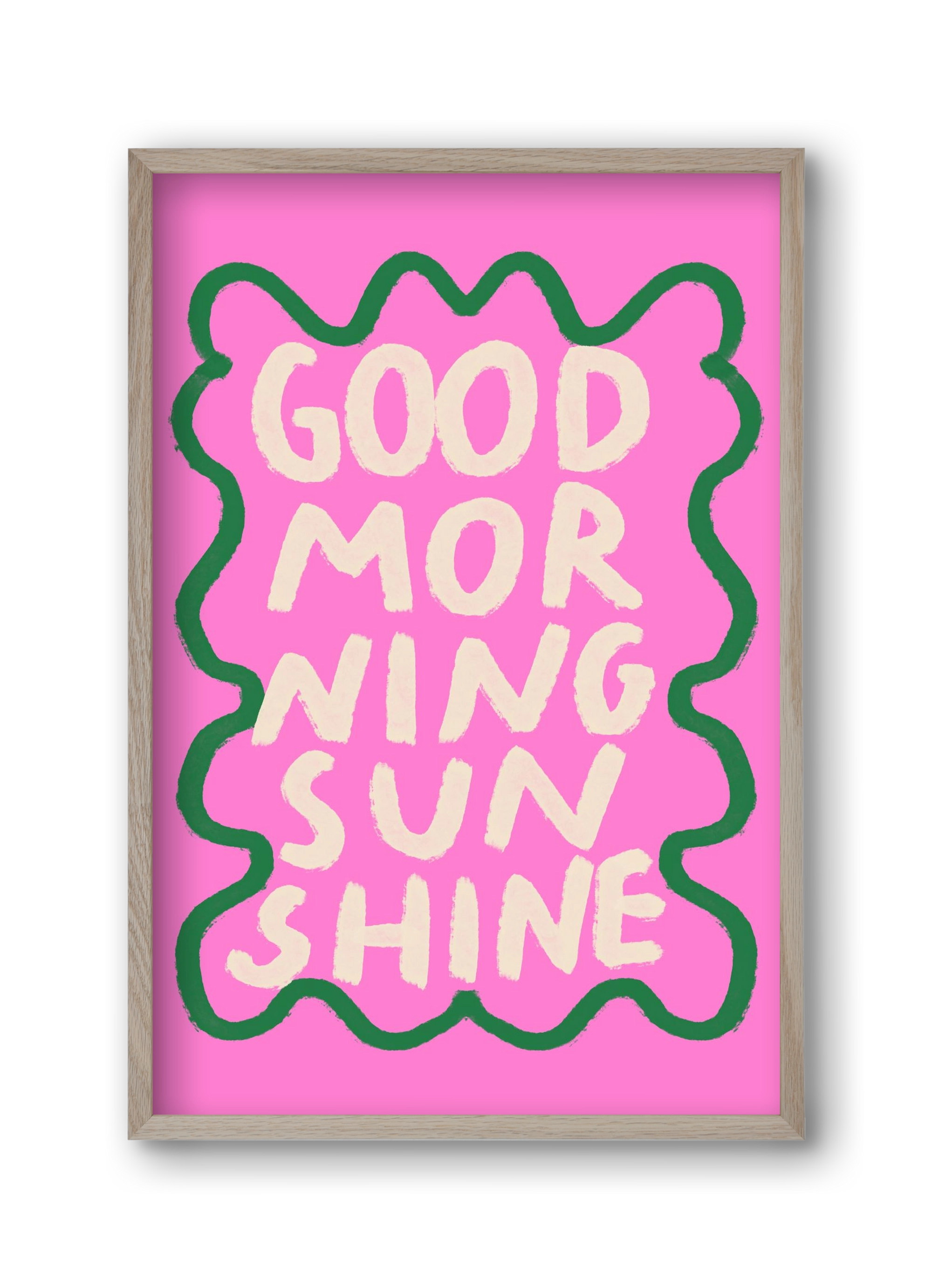Good Morning Sunshine , 30x45 cm (30x45 cm), Tölgy keret