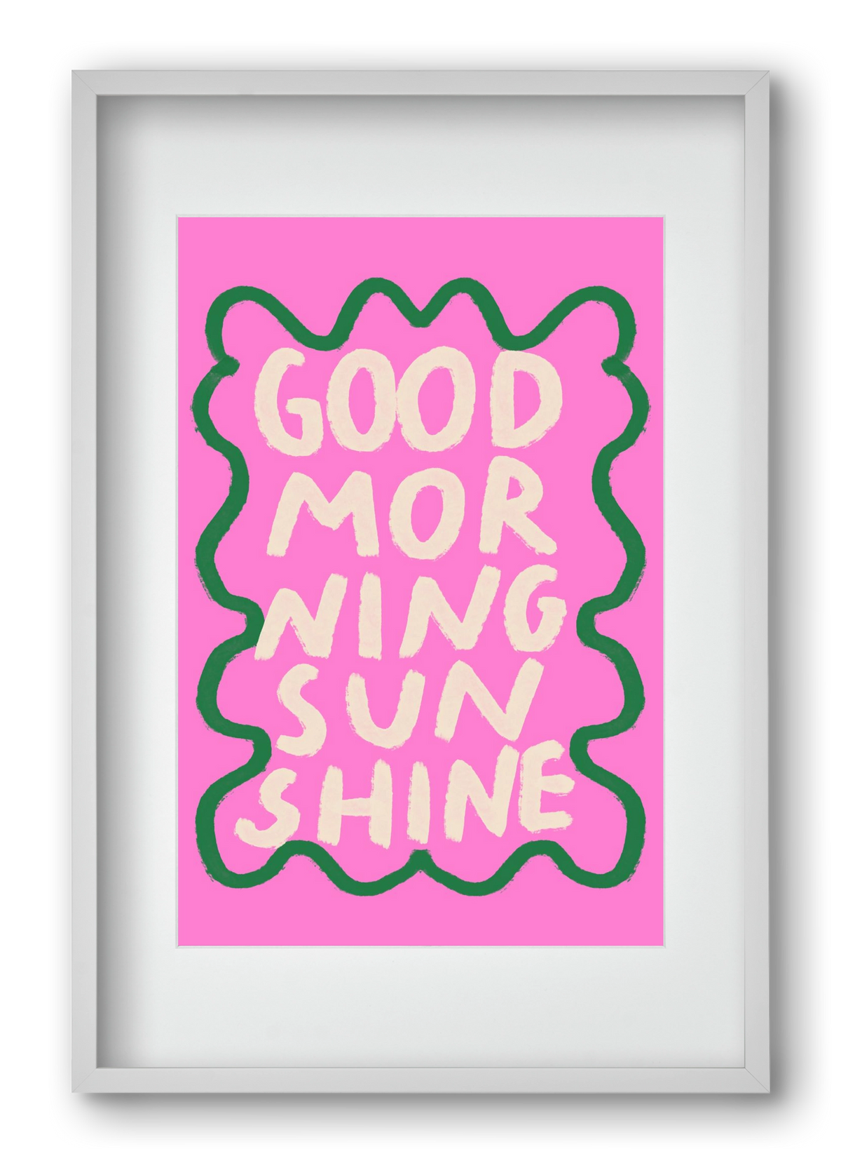 Good Morning Sunshine , 40x60 cm (30x45 cm), Fehér keret, paszpartuval