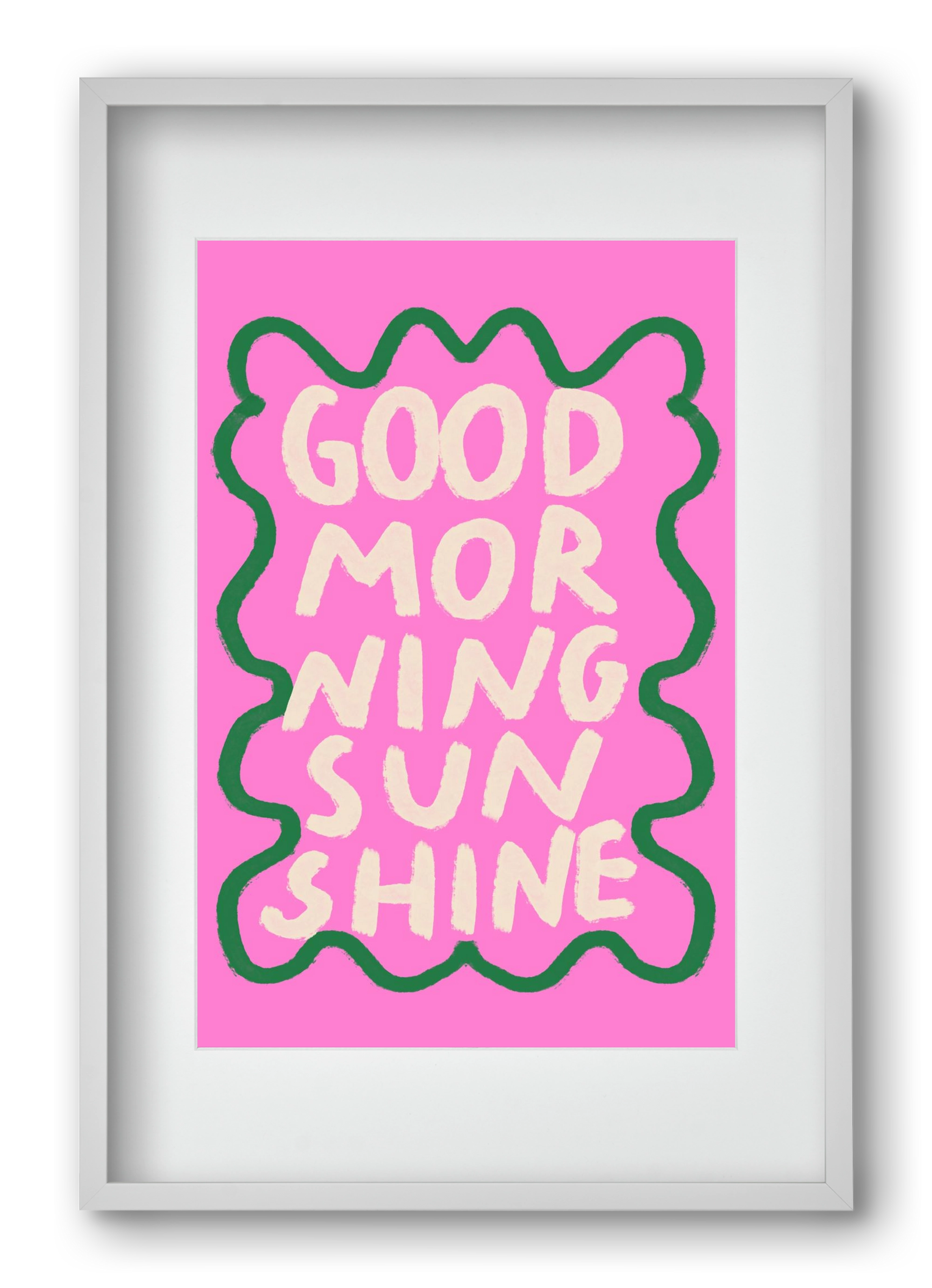 Good Morning Sunshine , 40x60 cm (30x45 cm), Fehér keret, paszpartuval
