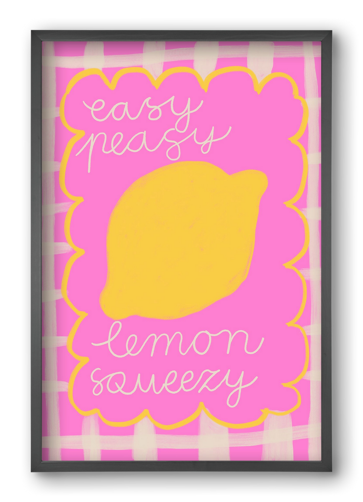 Easy Lemon , 40x60 cm (40x60 cm), Fekete keret