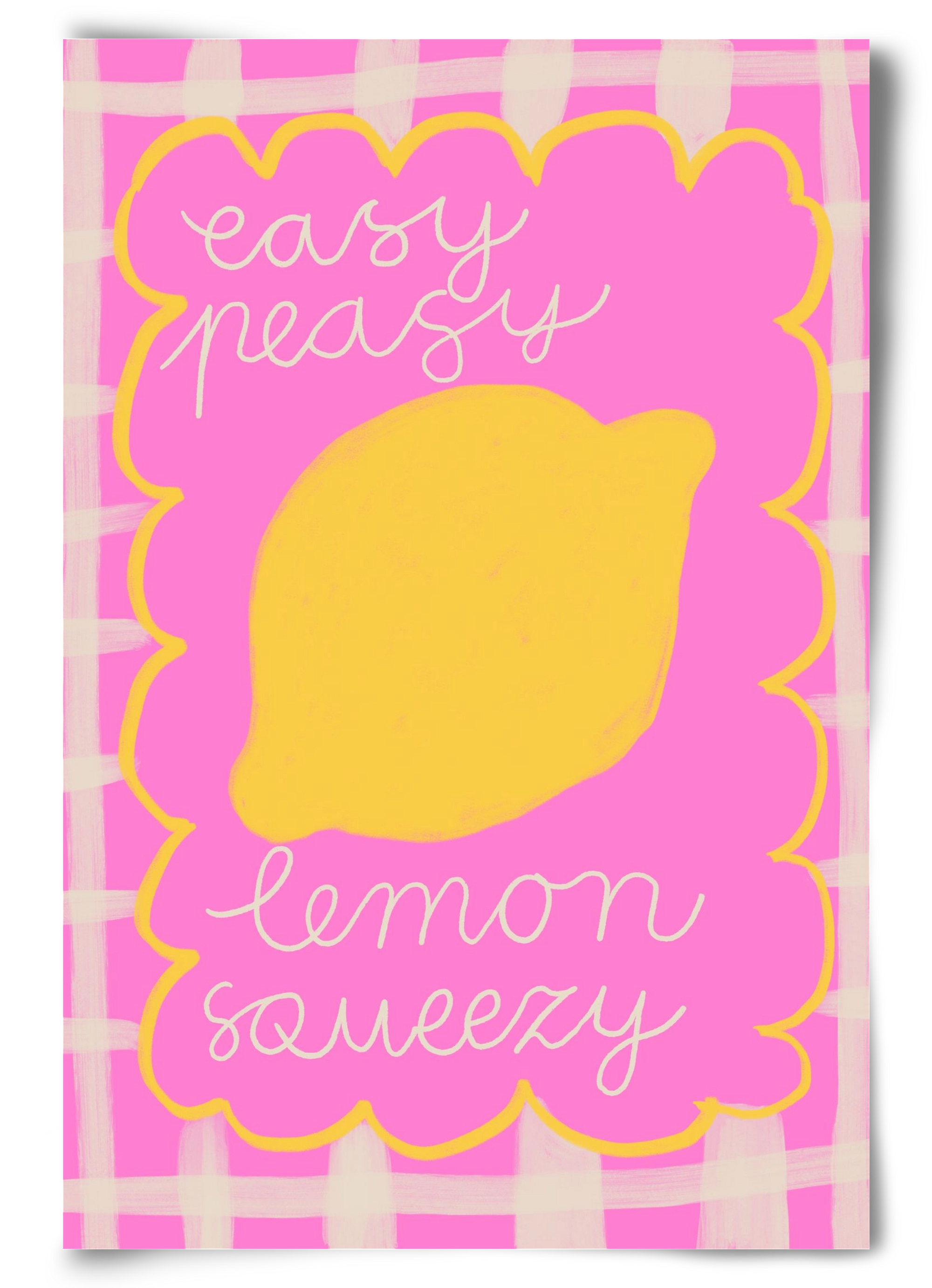 Easy Lemon , 60x90 cm, Keret nélkül