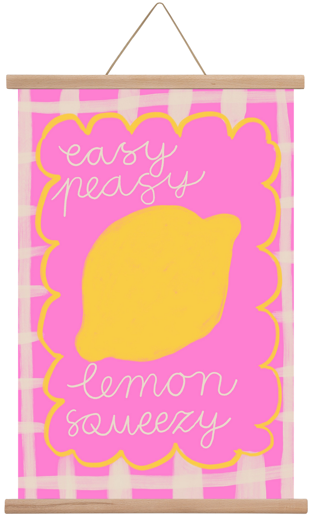Easy Lemon , 40x60 cm (40x60 cm), Tölgy akasztó