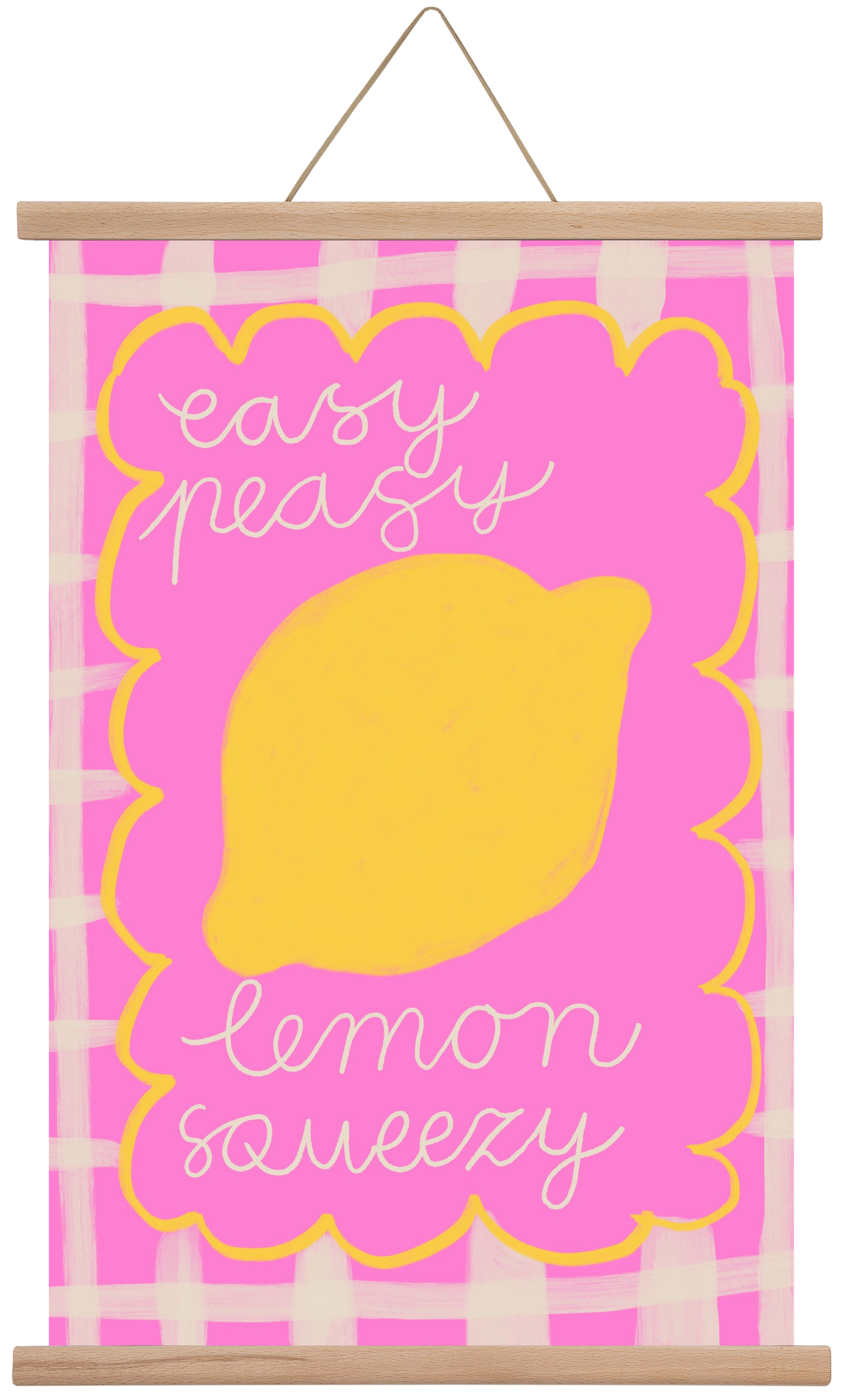 Easy Lemon , 40x60 cm (40x60 cm), Tölgy akasztó