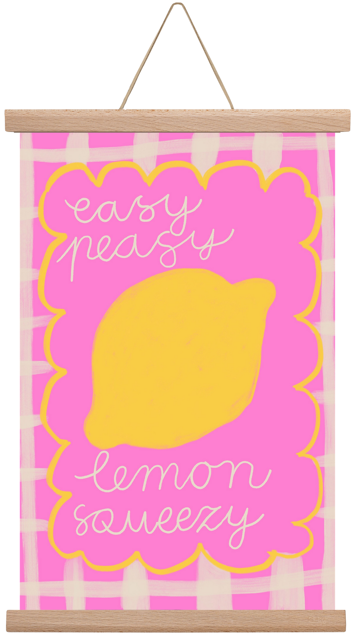 Easy Lemon , 30x45 cm (30x45 cm), Tölgy akasztó