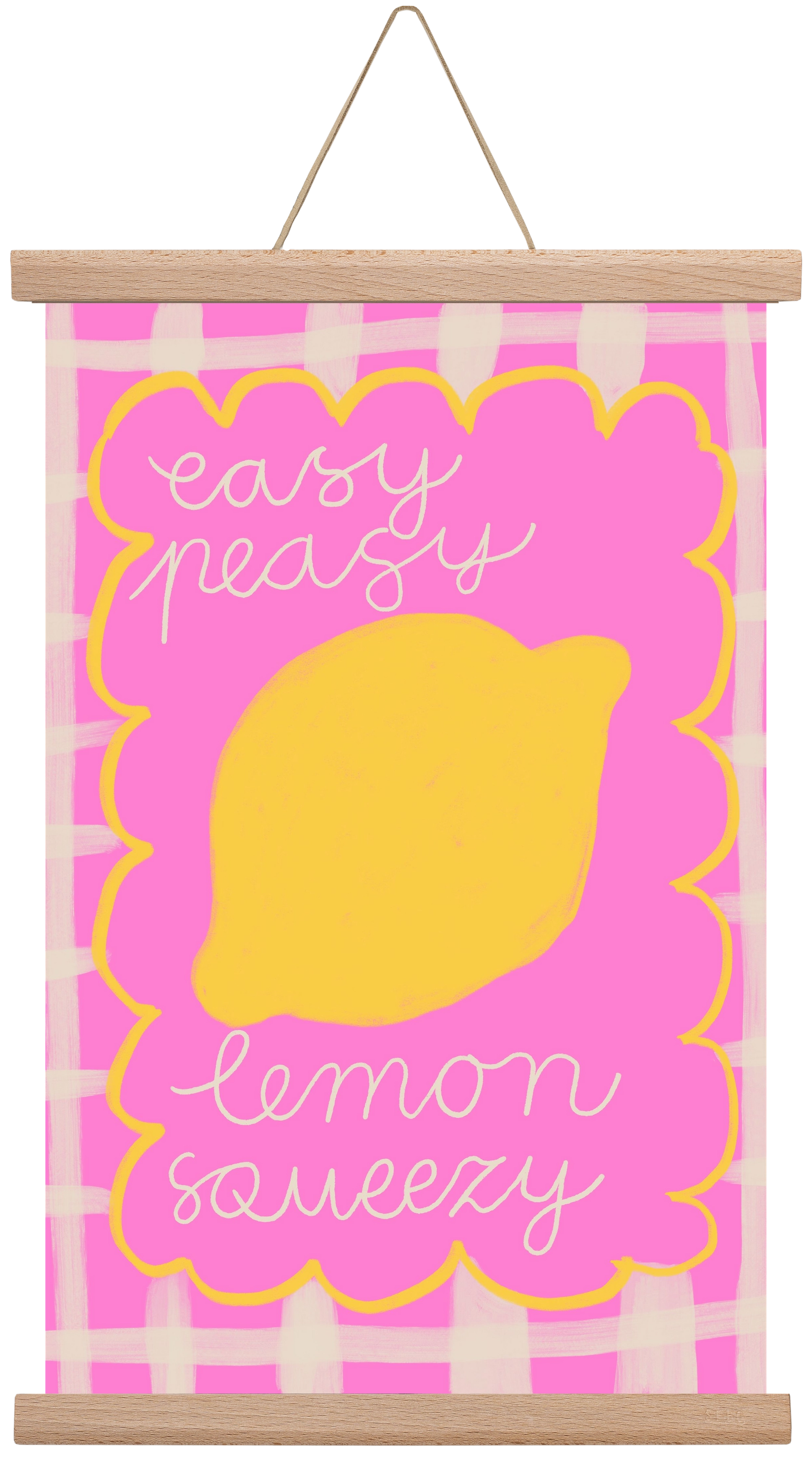 Easy Lemon , 30x45 cm (30x45 cm), Tölgy akasztó