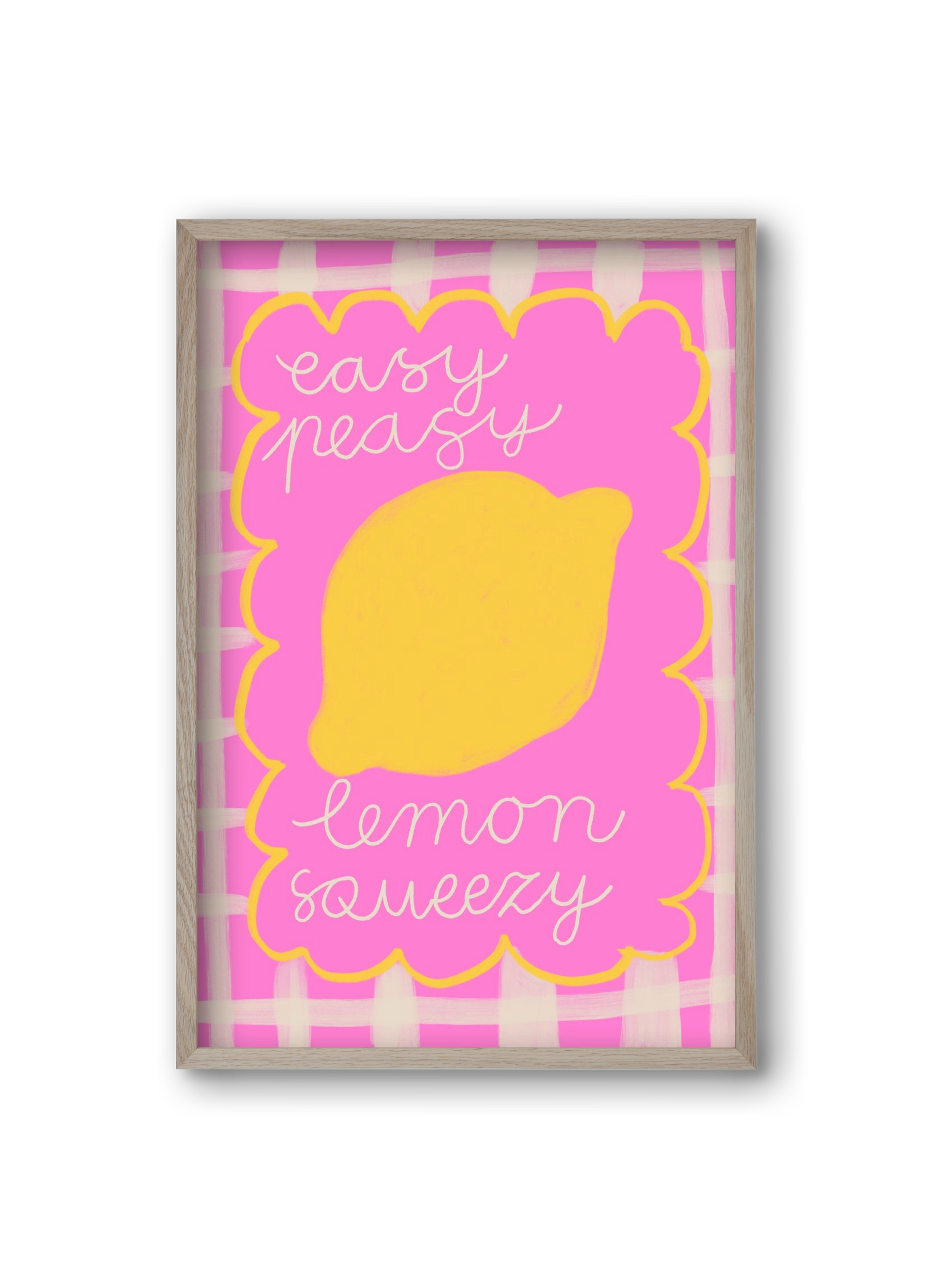 Easy Lemon , 20x30 cm (20x30 cm), Tölgy keret