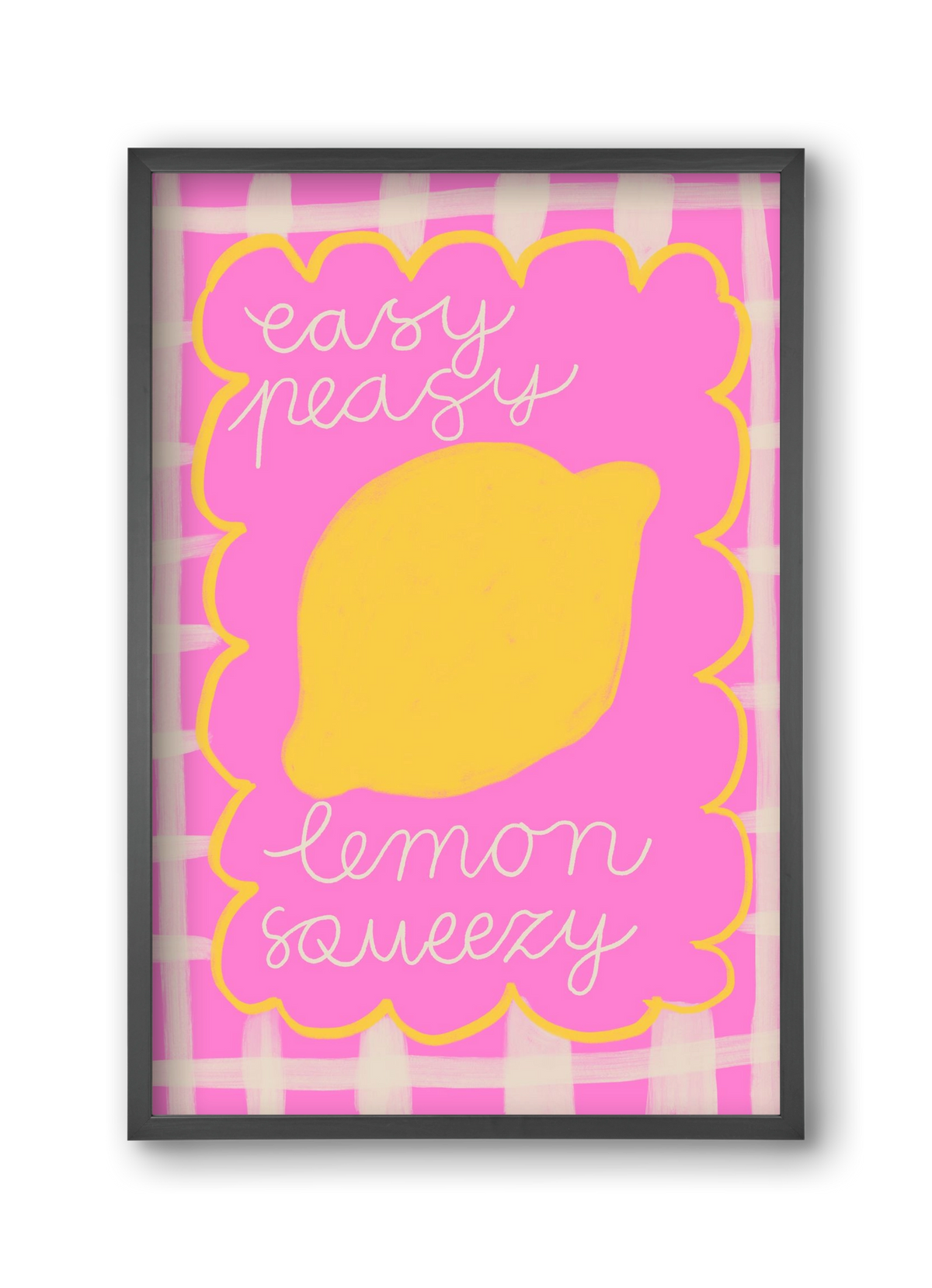 Easy Lemon , 30x45 cm (30x45 cm), Fekete keret