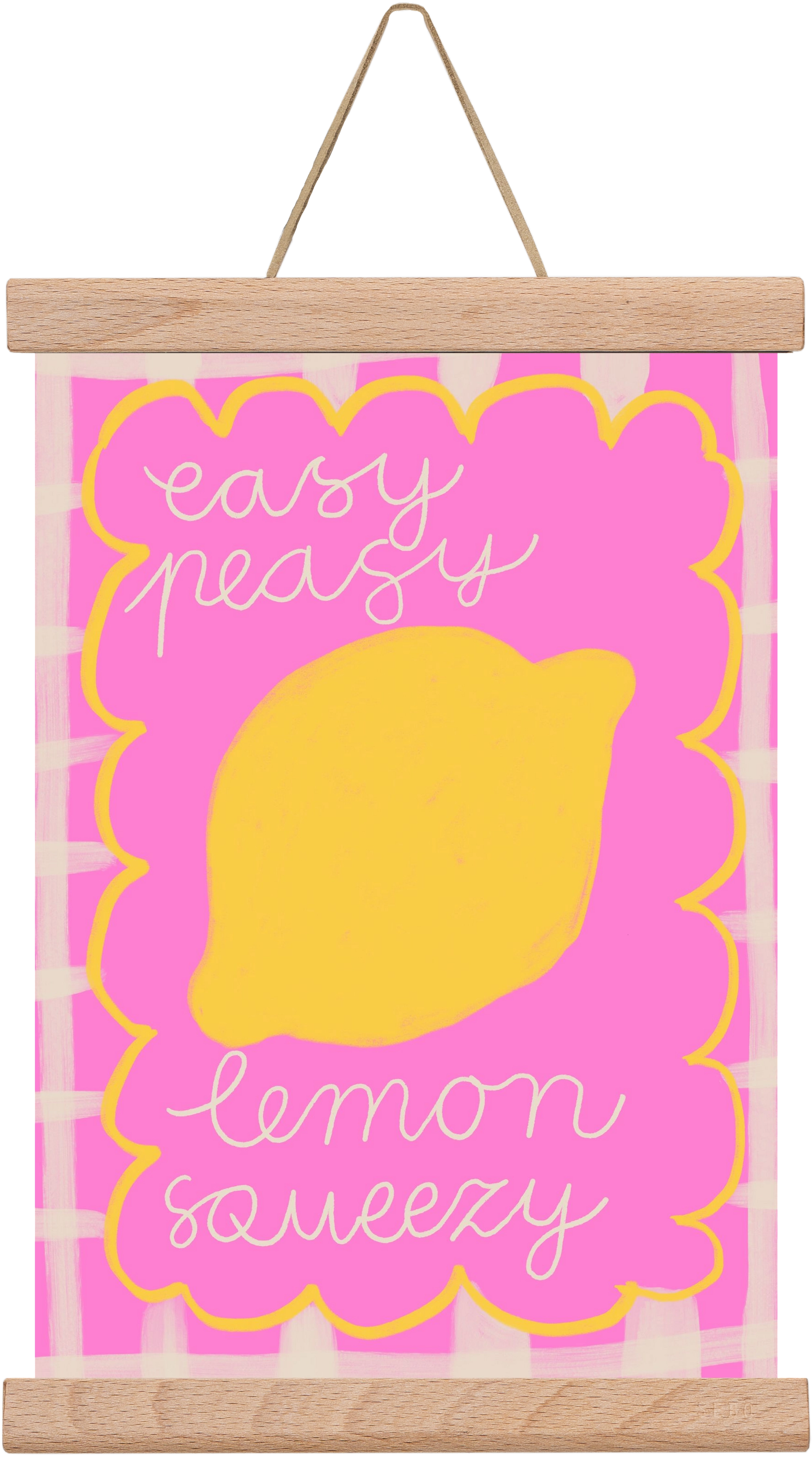 Easy Lemon , 20x30 cm (20x30 cm), Tölgy akasztó