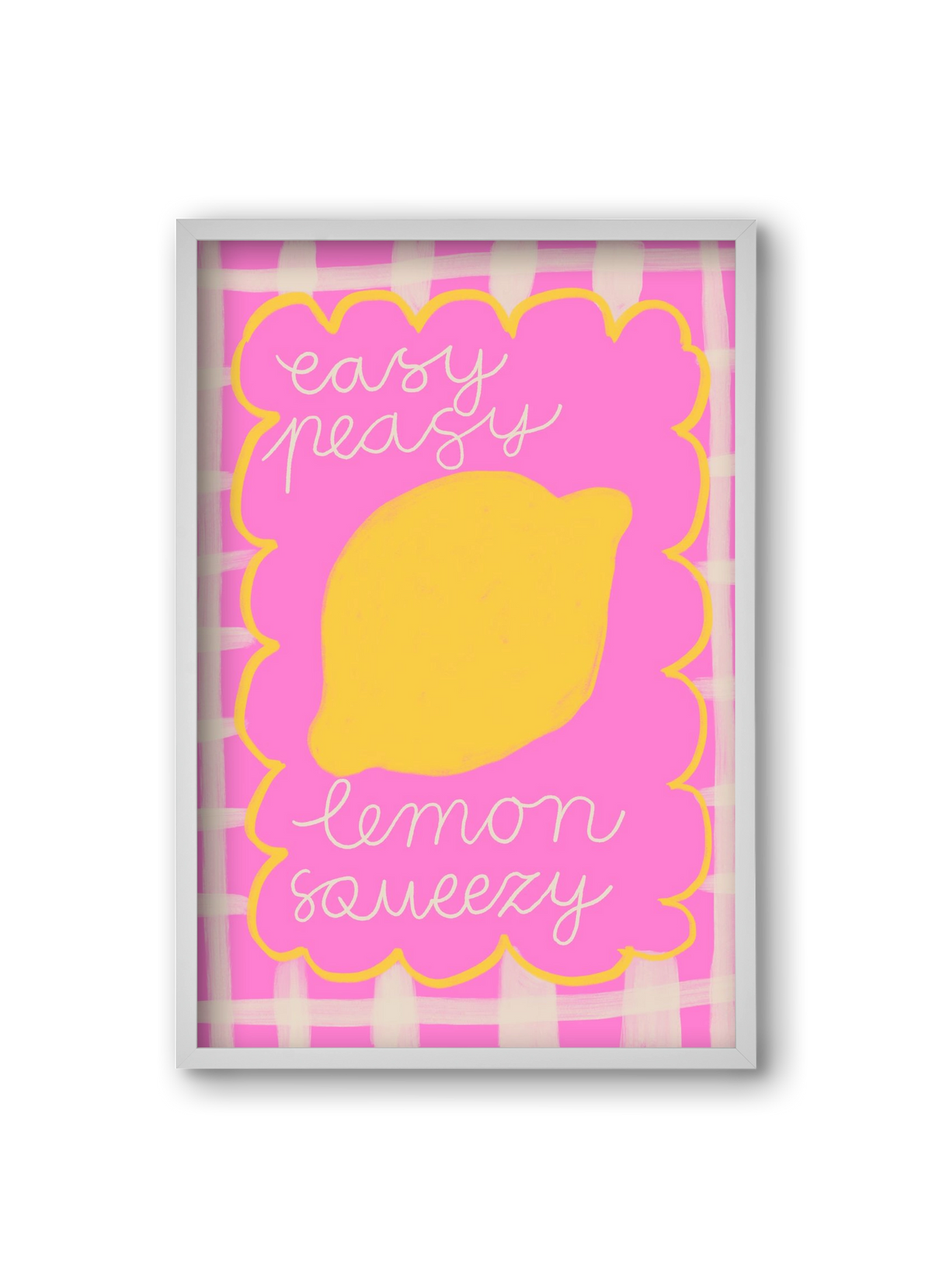 Easy Lemon , 20x30 cm (20x30 cm), Fehér keret