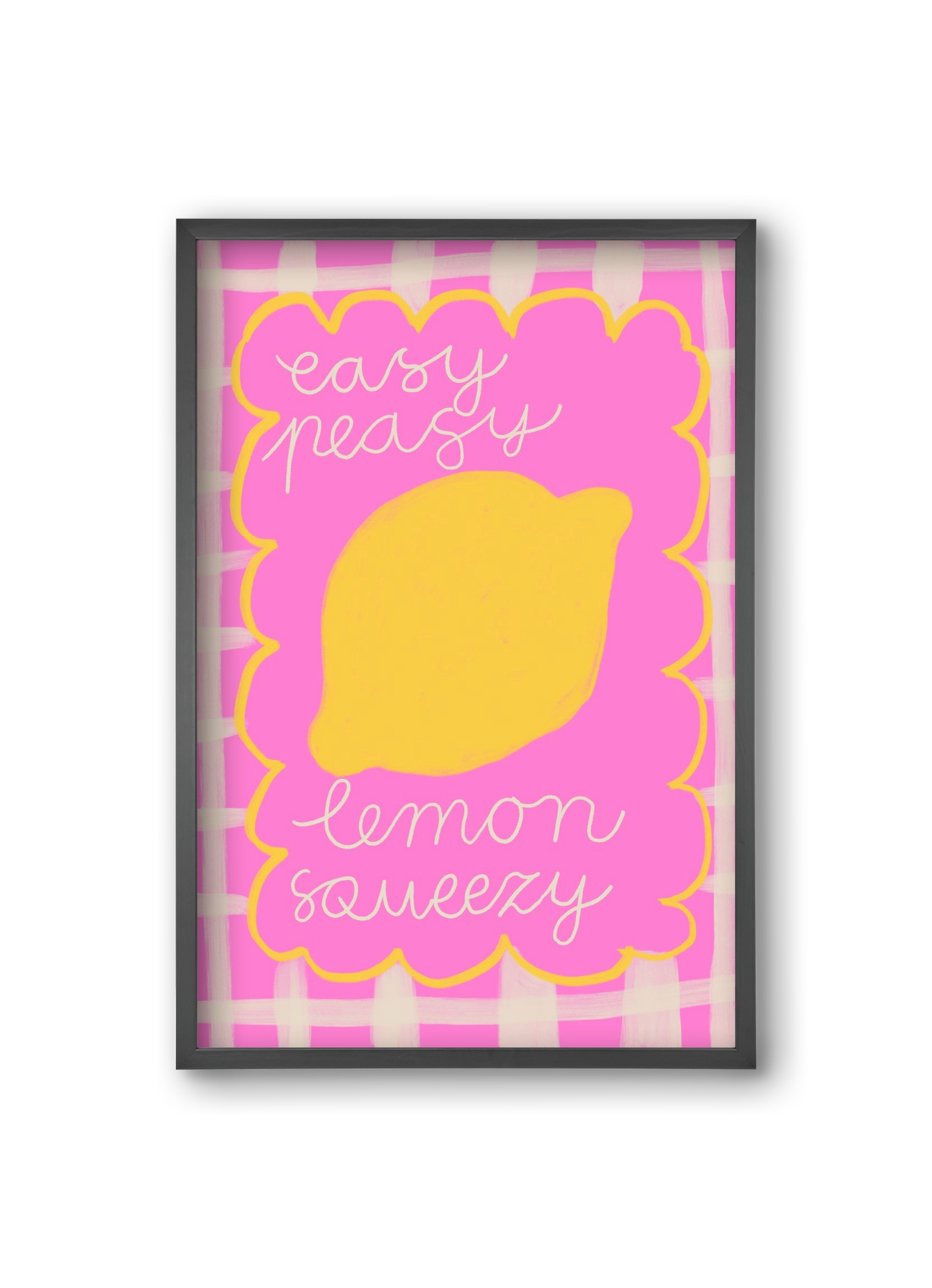 Easy Lemon , 20x30 cm (20x30 cm), Fekete keret