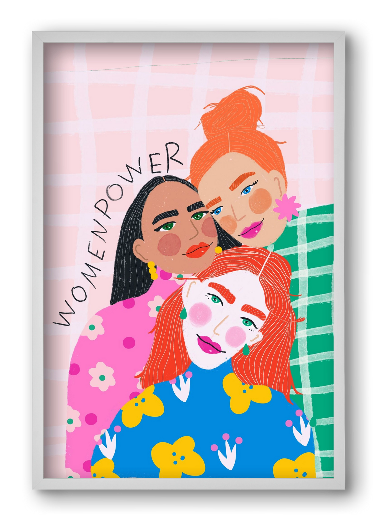 WomenPower , 40x60 cm (40x60 cm), Fehér keret