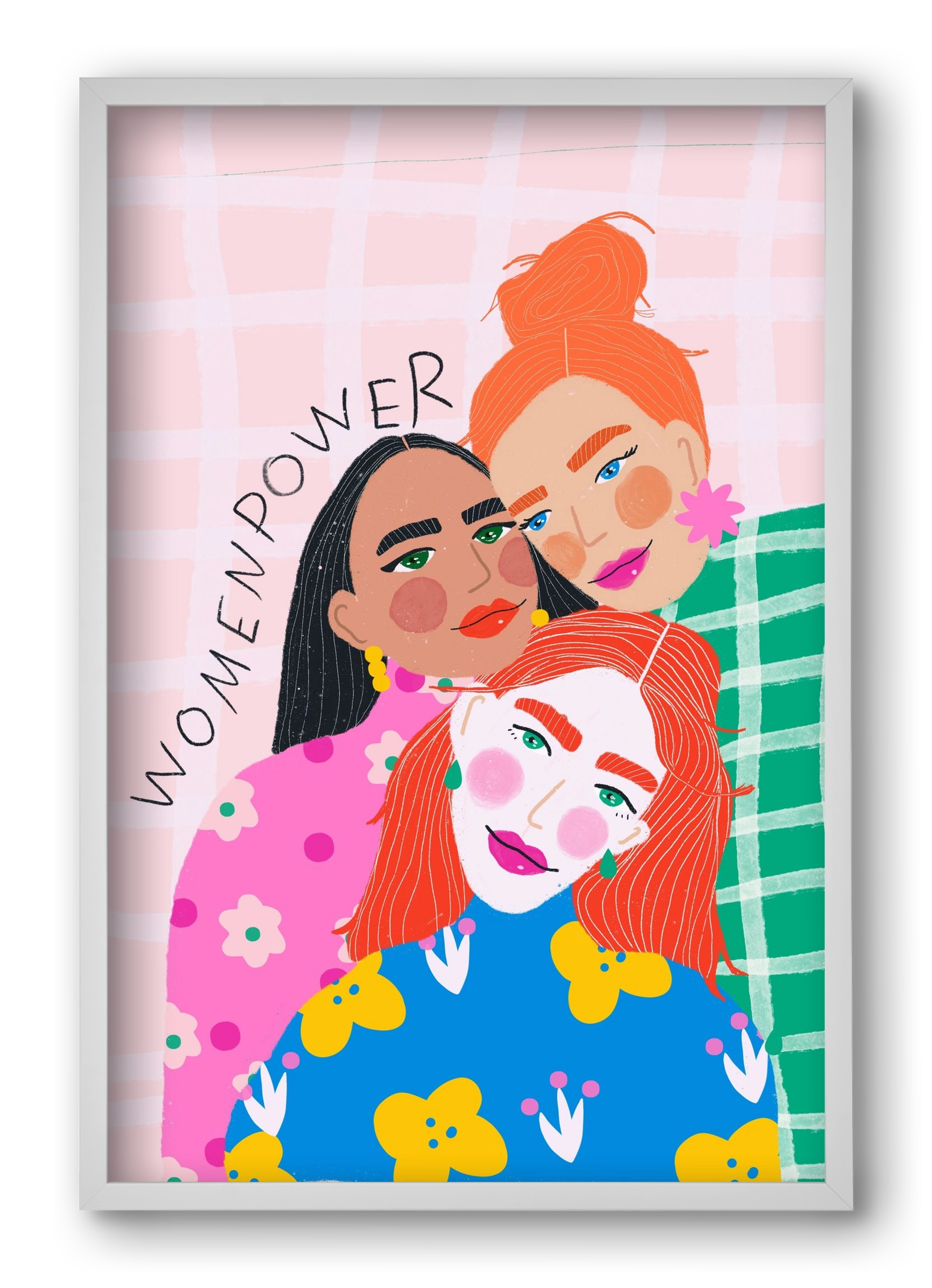 WomenPower , 40x60 cm (40x60 cm), Fehér keret