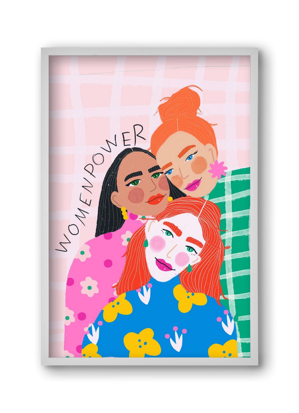 WomenPower , 30x45 cm (30x45 cm), Fehér keret