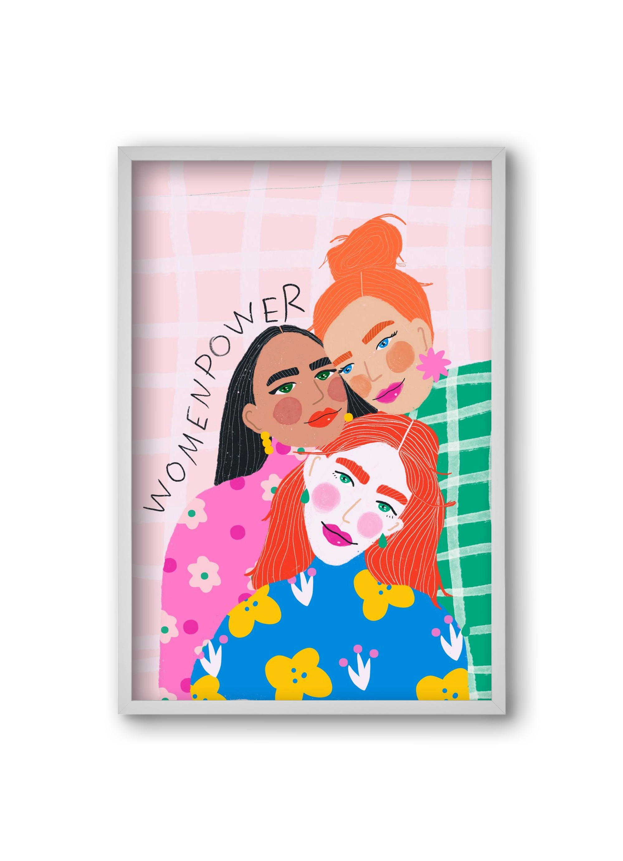 WomenPower , 20x30 cm (20x30 cm), Fehér keret