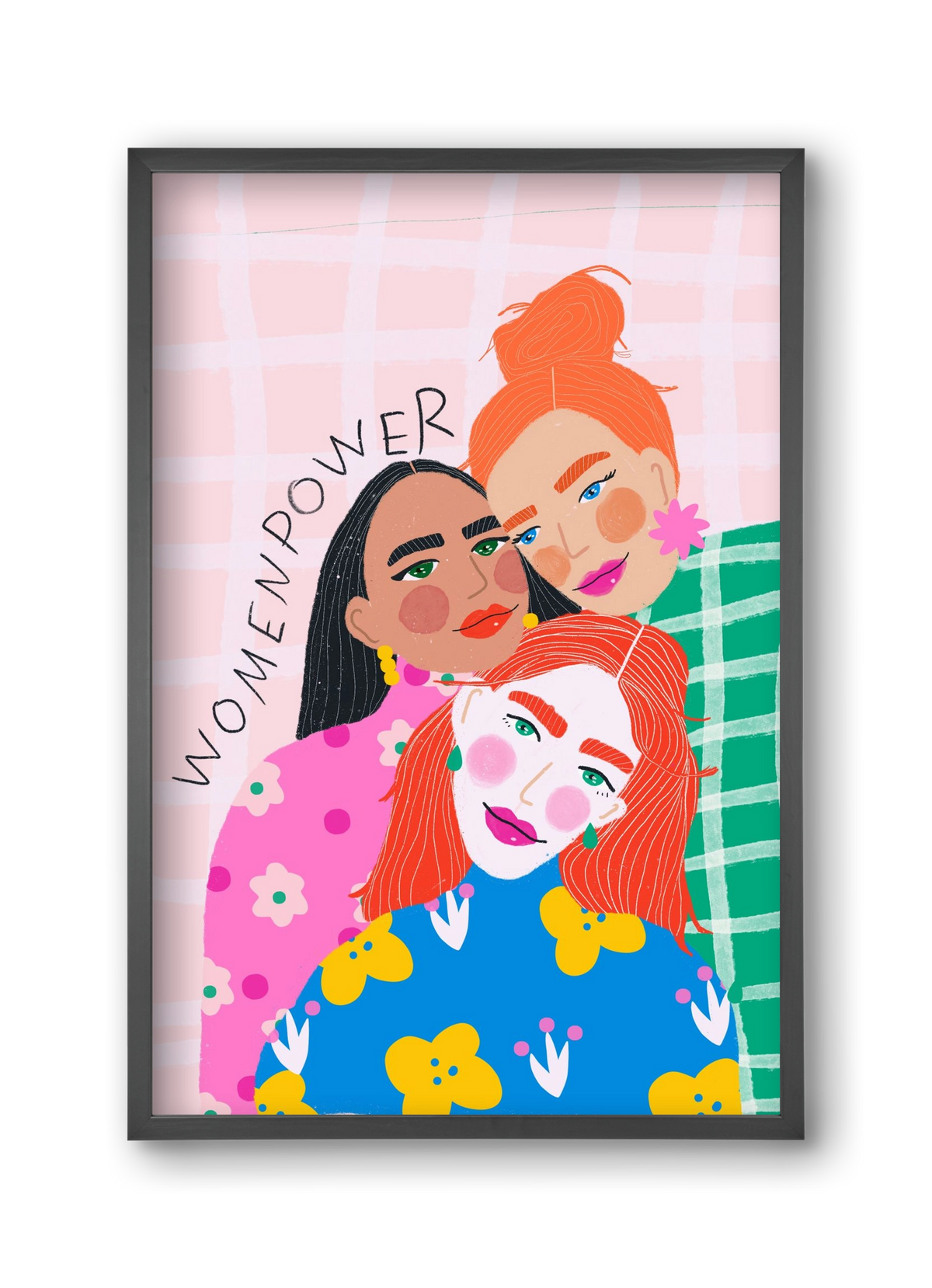 WomenPower , 30x45 cm (30x45 cm), Fekete keret