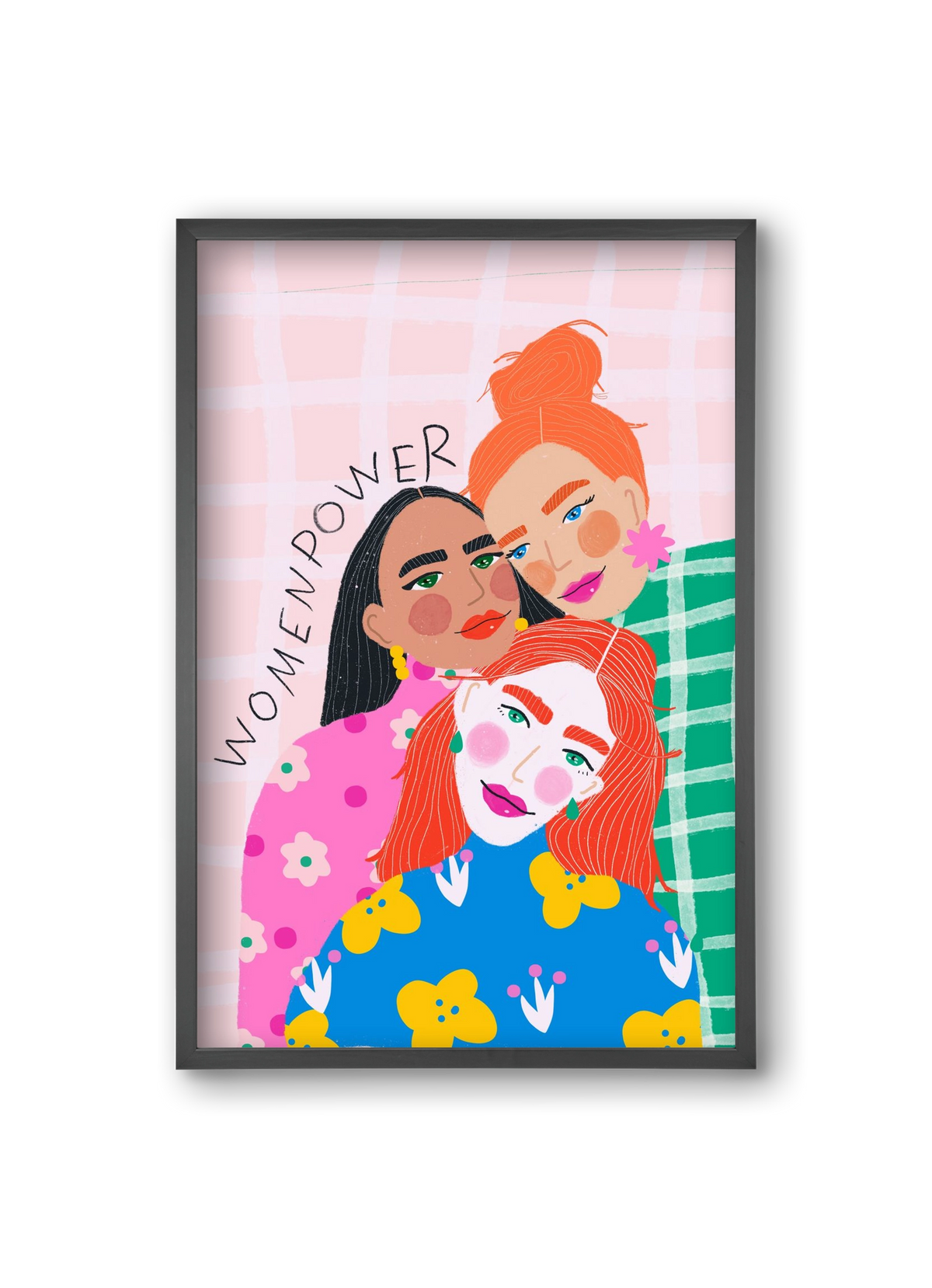 WomenPower , 20x30 cm (20x30 cm), Fekete keret