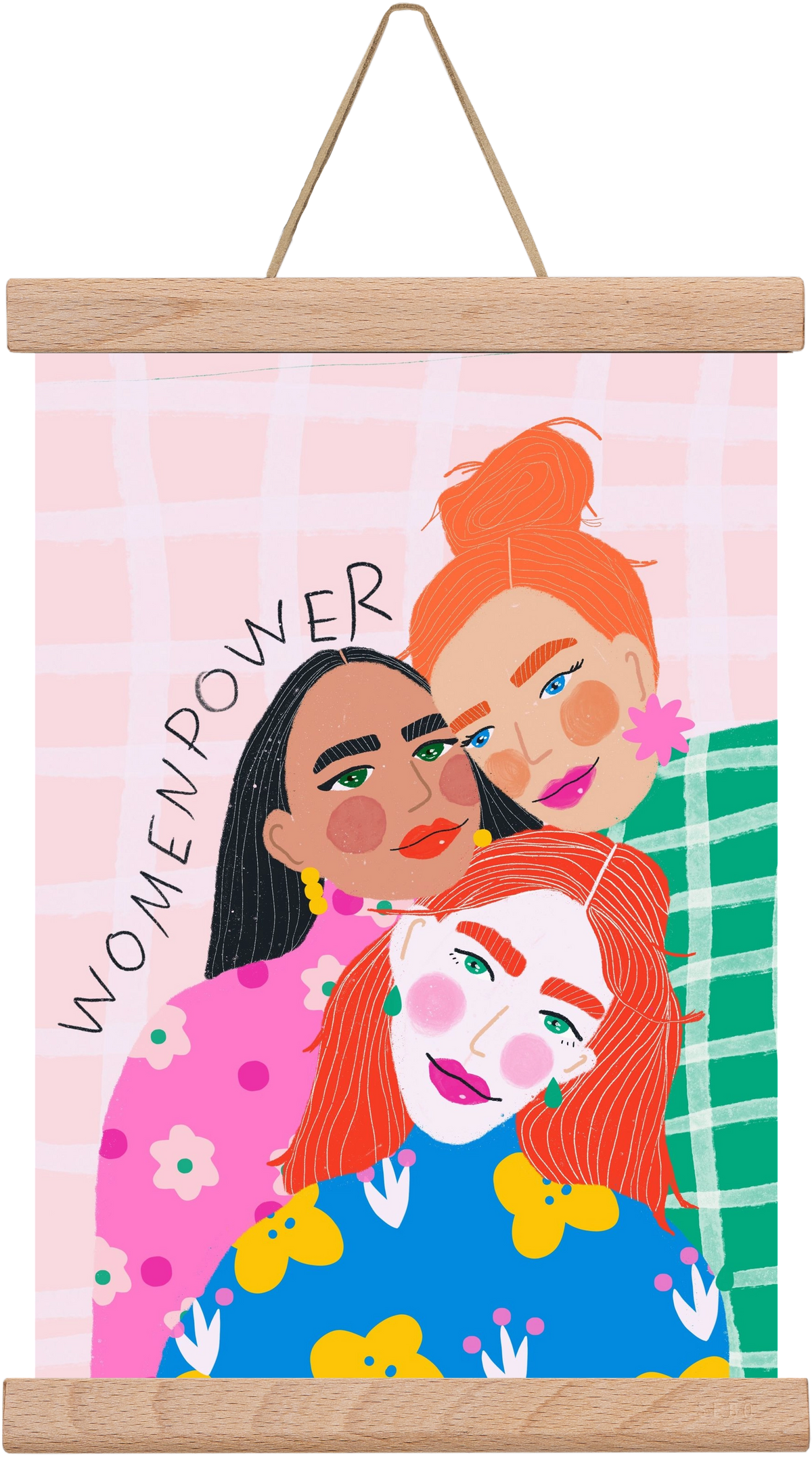 WomenPower , 20x30 cm (20x30 cm), Tölgy akasztó