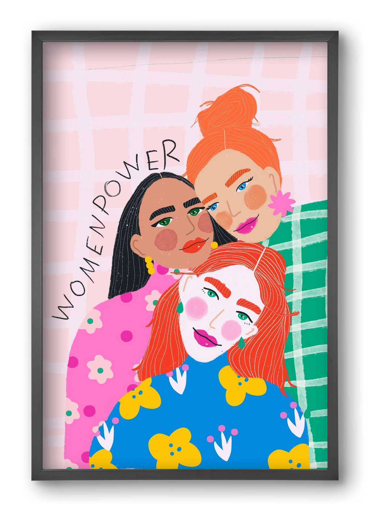 WomenPower , 40x60 cm (40x60 cm), Fekete keret