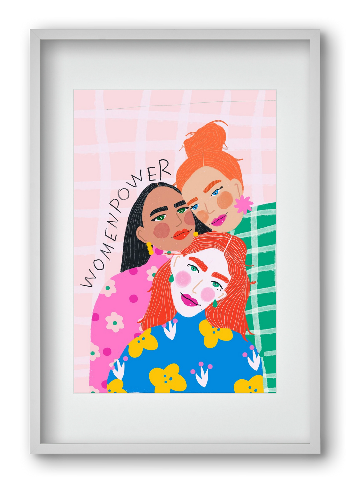 WomenPower , 40x60 cm (30x45 cm), Fehér keret, paszpartuval