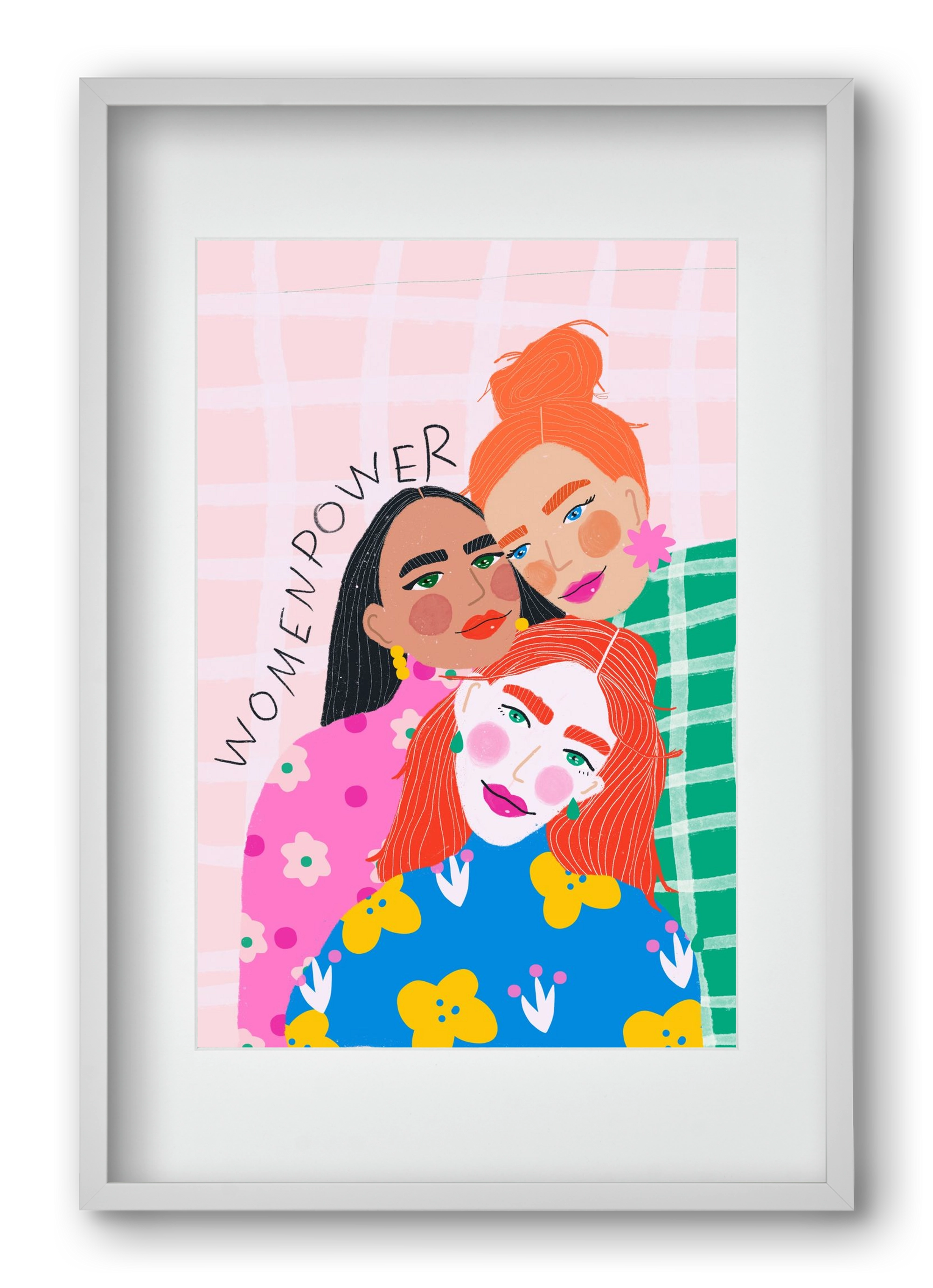 WomenPower , 40x60 cm (30x45 cm), Fehér keret, paszpartuval