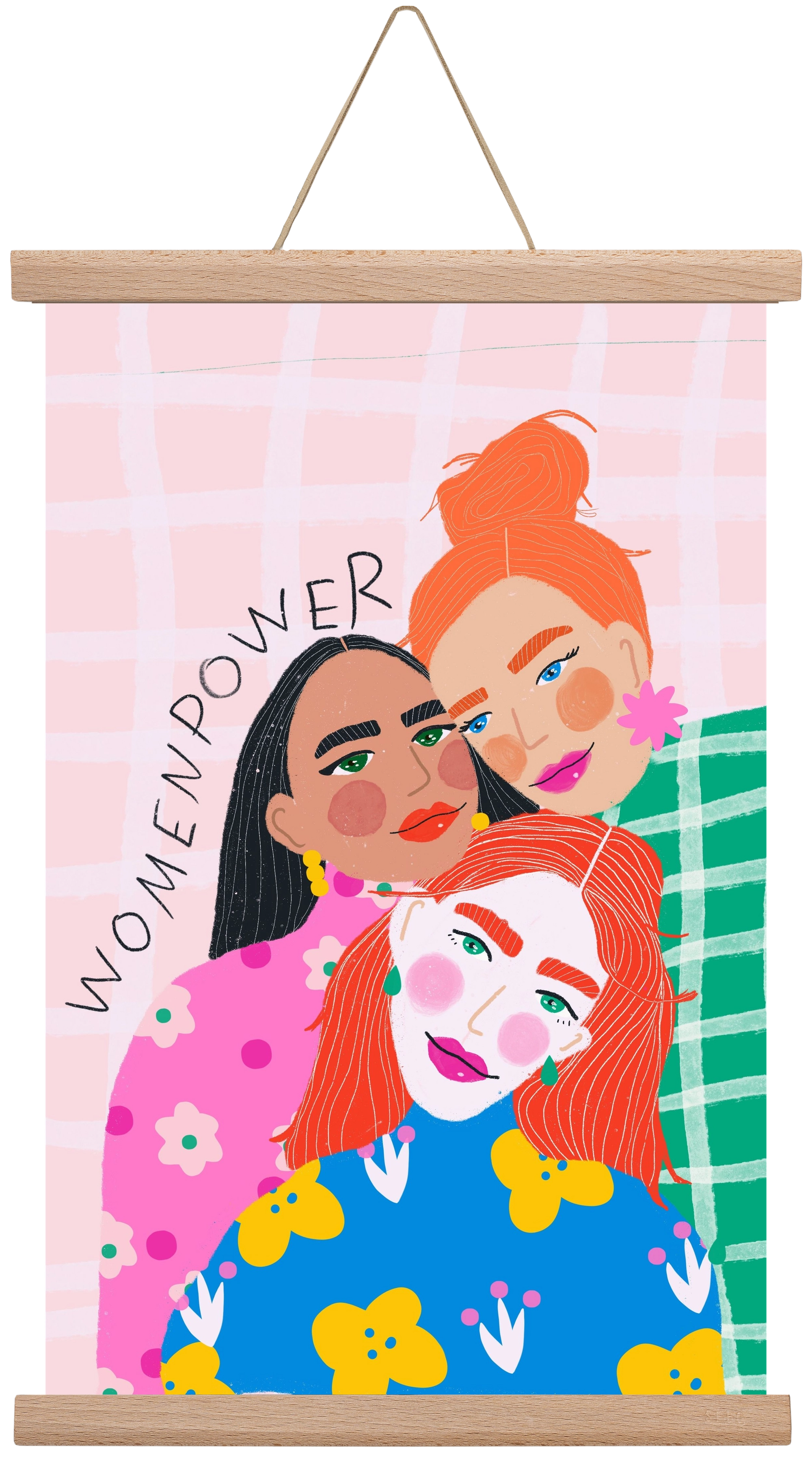 WomenPower , 30x45 cm (30x45 cm), Tölgy akasztó