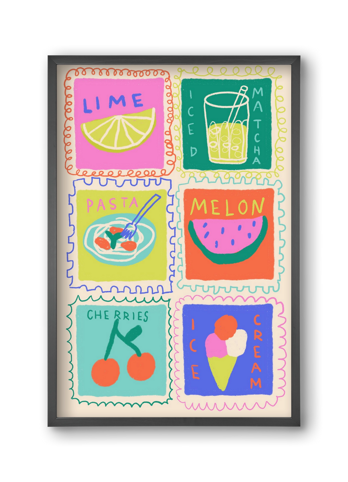 Summertime , 30x45 cm (30x45 cm), Fekete keret