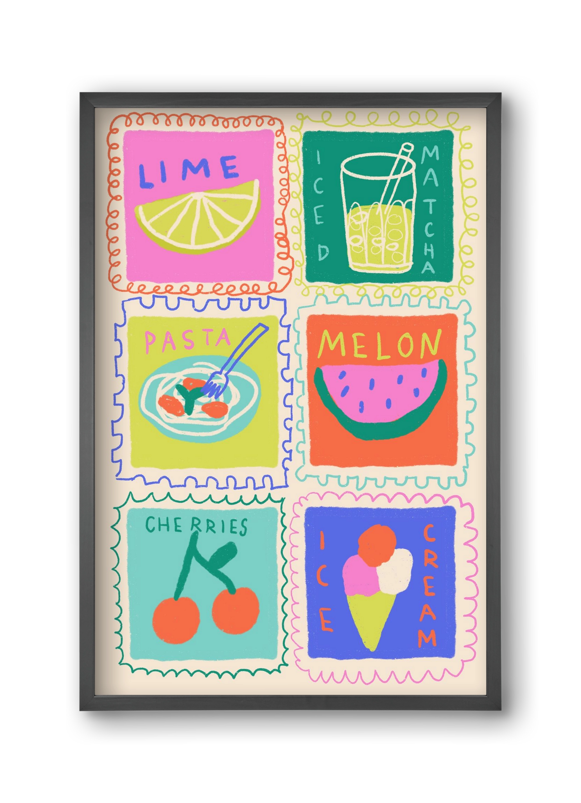 Summertime , 30x45 cm (30x45 cm), Fekete keret