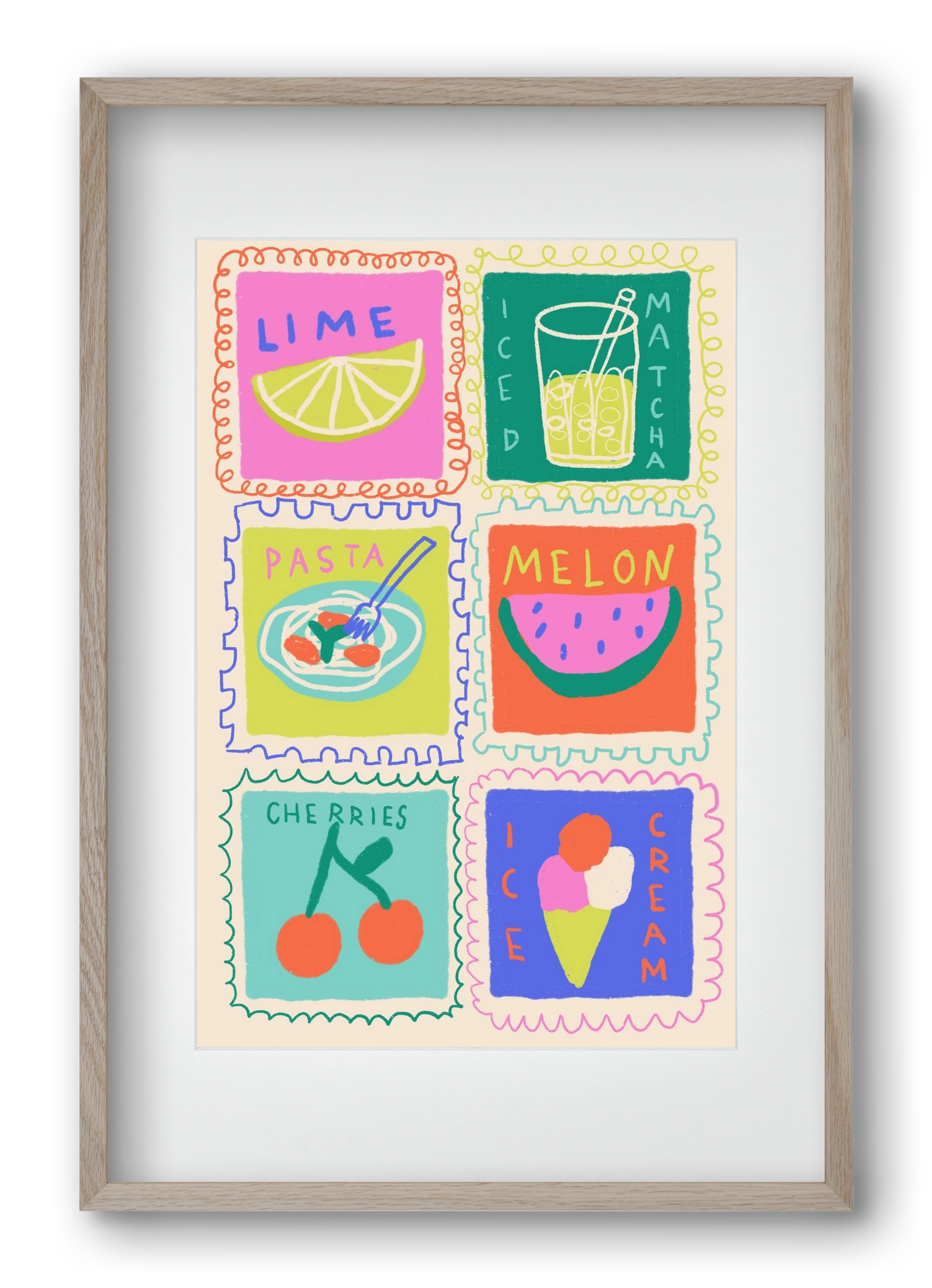 Summertime , 40x60 cm (30x45 cm), Tölgy keret, paszpartuval