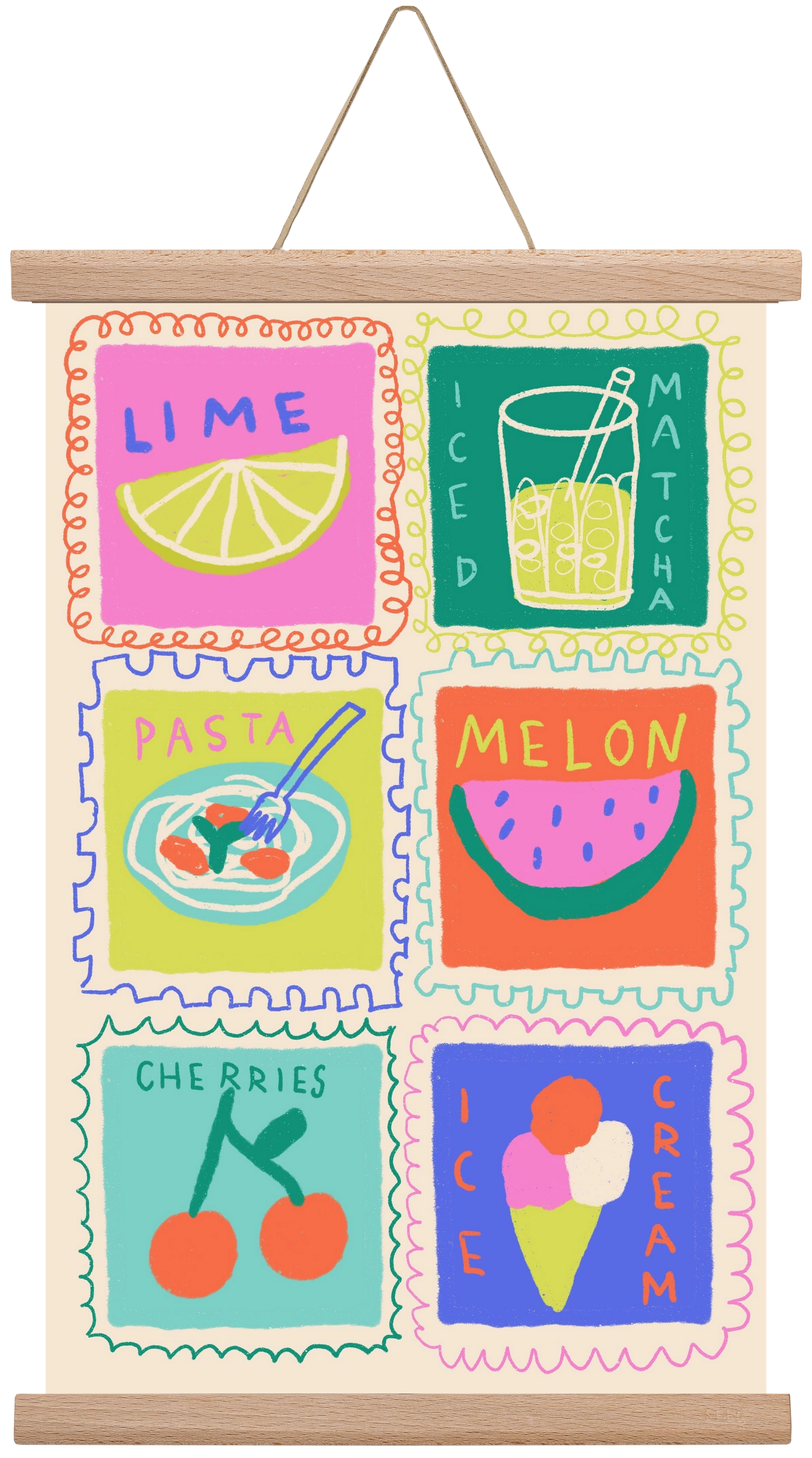 Summertime , 30x45 cm (30x45 cm), Tölgy akasztó