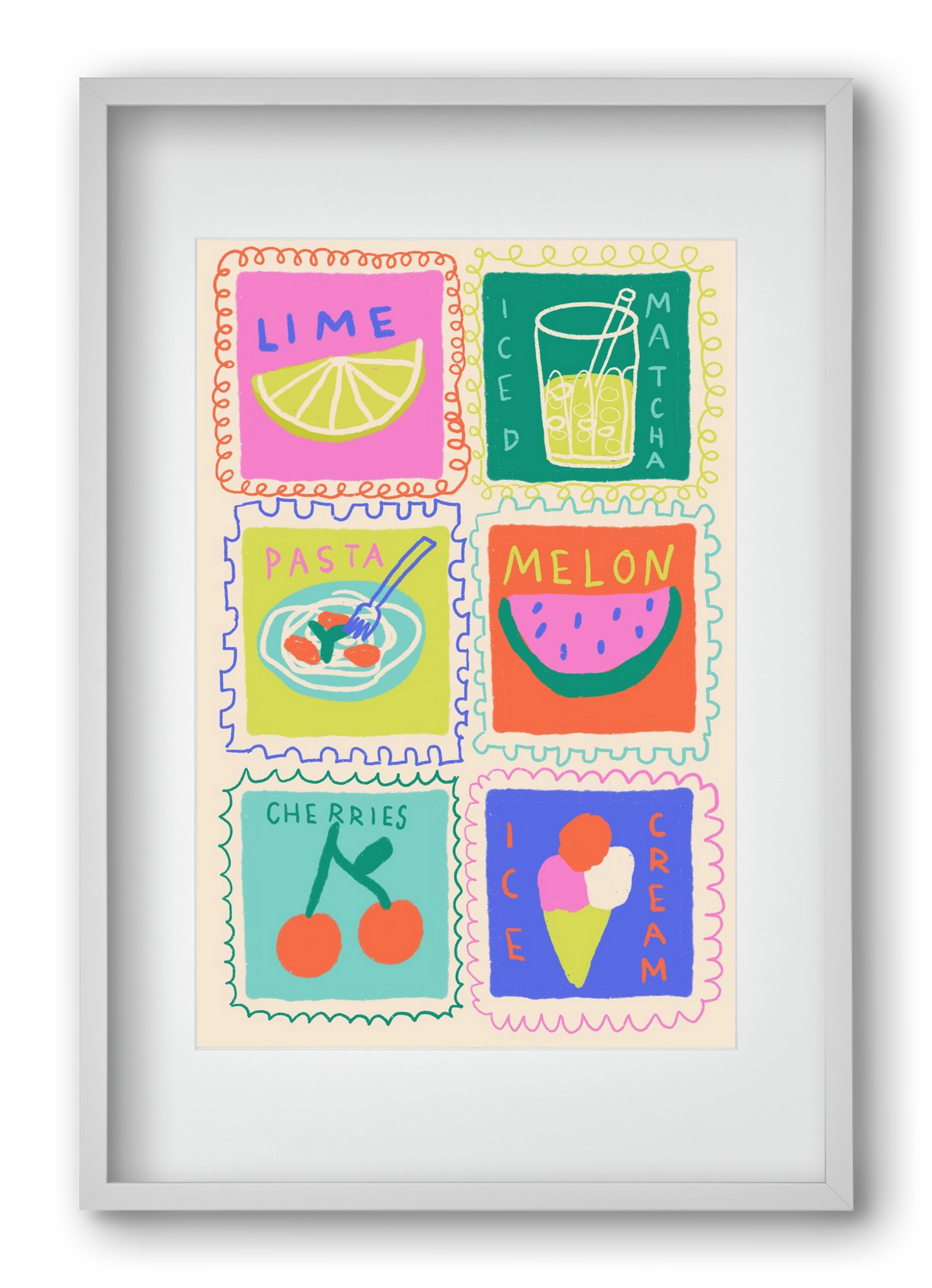 Summertime , 40x60 cm (30x45 cm), Fehér keret, paszpartuval