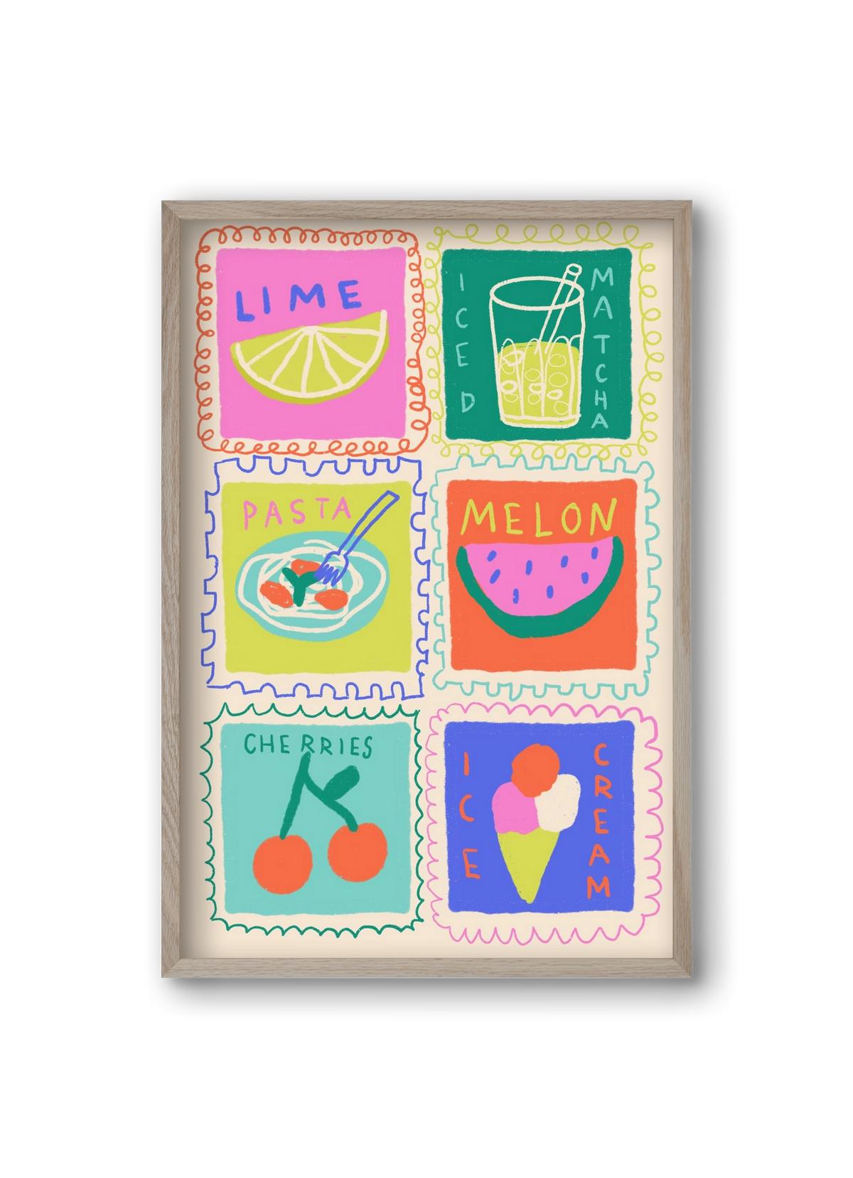 Summertime , 20x30 cm (20x30 cm), Tölgy keret