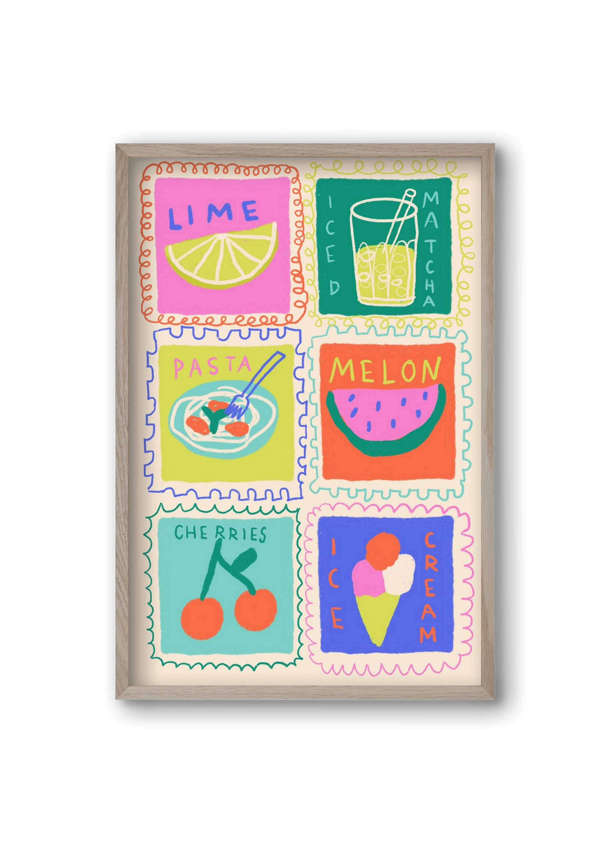 Summertime , 20x30 cm (20x30 cm), Tölgy keret