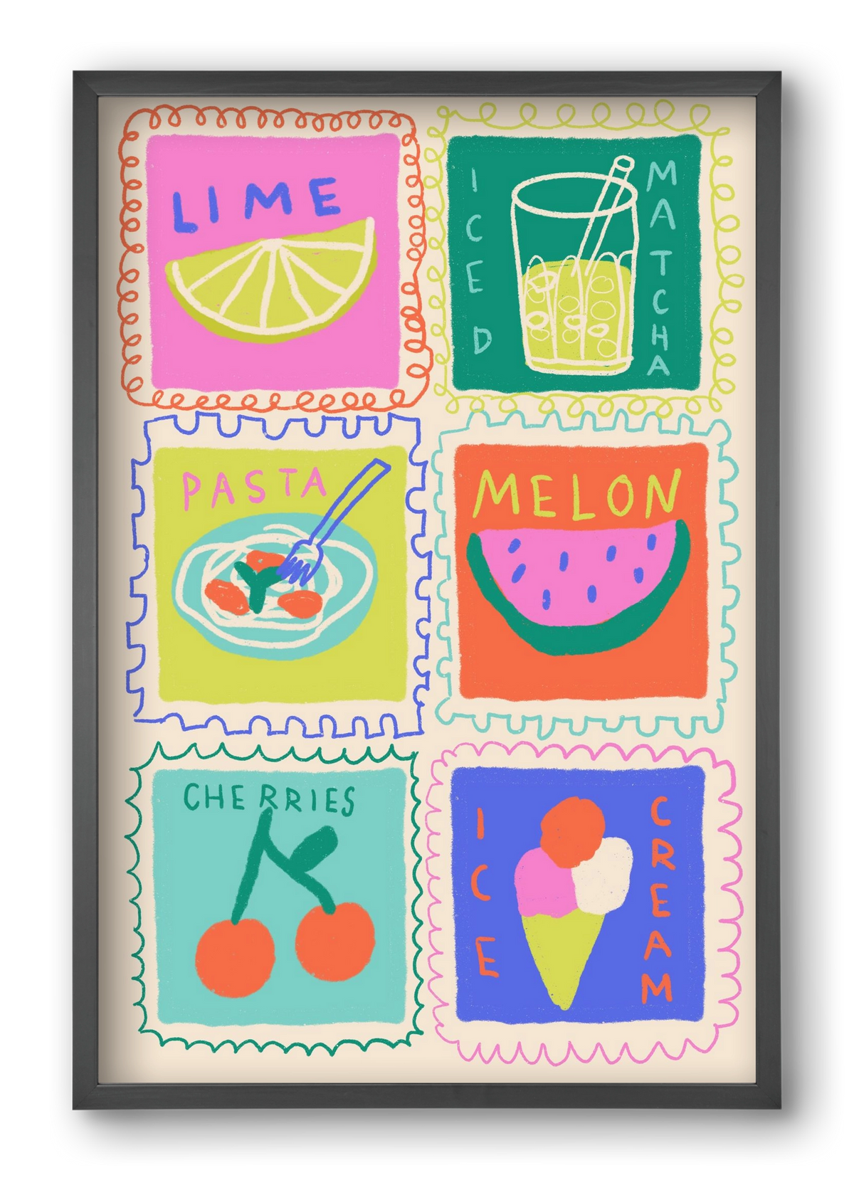 Summertime , 40x60 cm (40x60 cm), Fekete keret